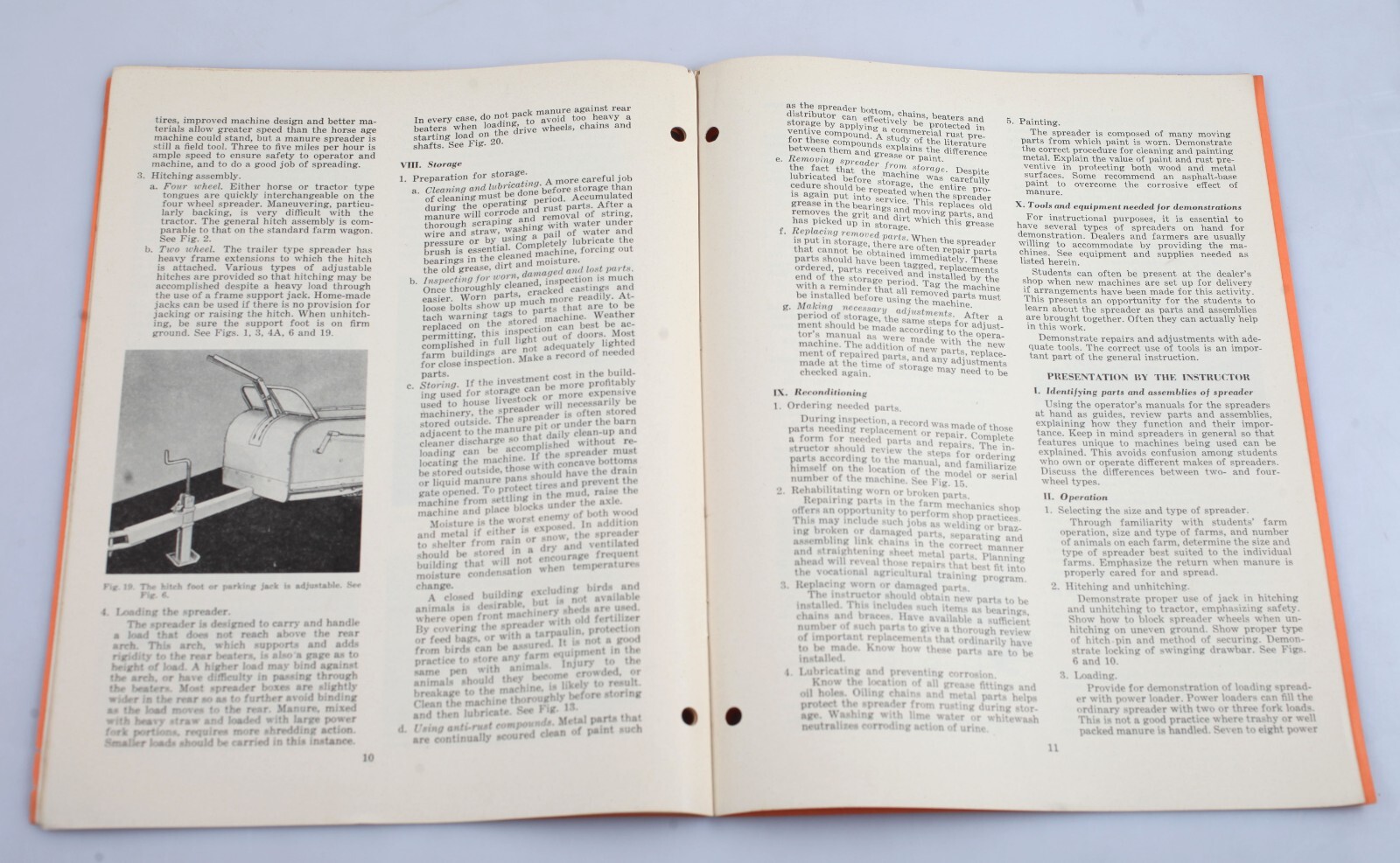 Vintage 1951 Manure Spreaders Operating Manual Future Farmers of America FFA