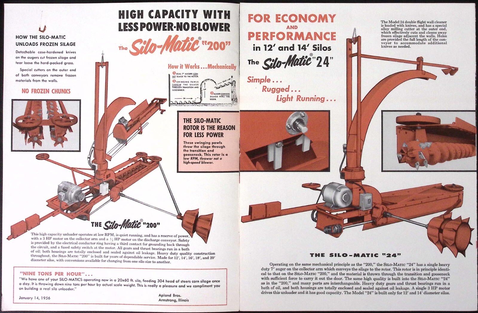 1950s Van Dusen & Co Silo Matic Unloader & Scru-Feed’r Bunk Conveyor Brochure