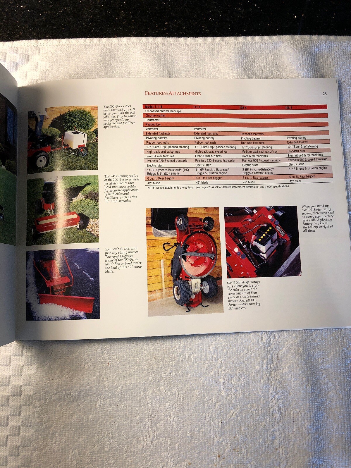 NOS 1986 Toro Wheel Horse Lawn & Garden Brochure Catalog Vintage