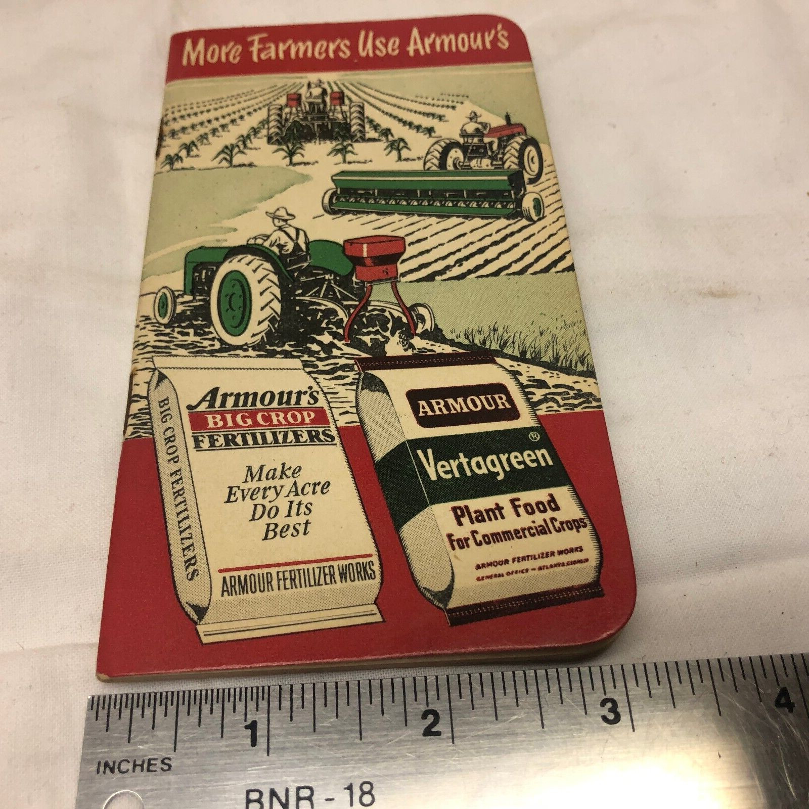 Vintage 1952 Armour’s Advertising Pocket Notebook
