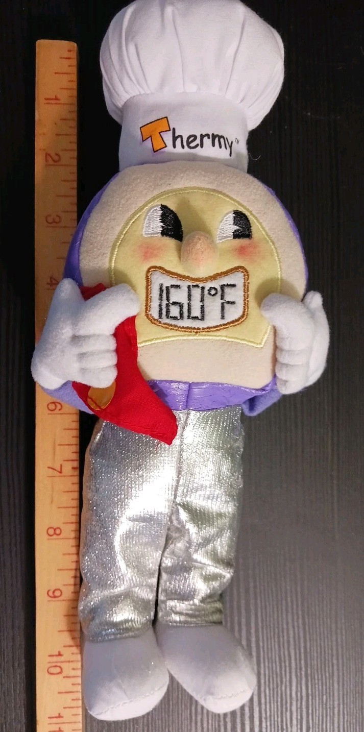 Thermy Thermometer Plush toy 10″ tall U.S. Dept. of Agriculture RARE 2017
