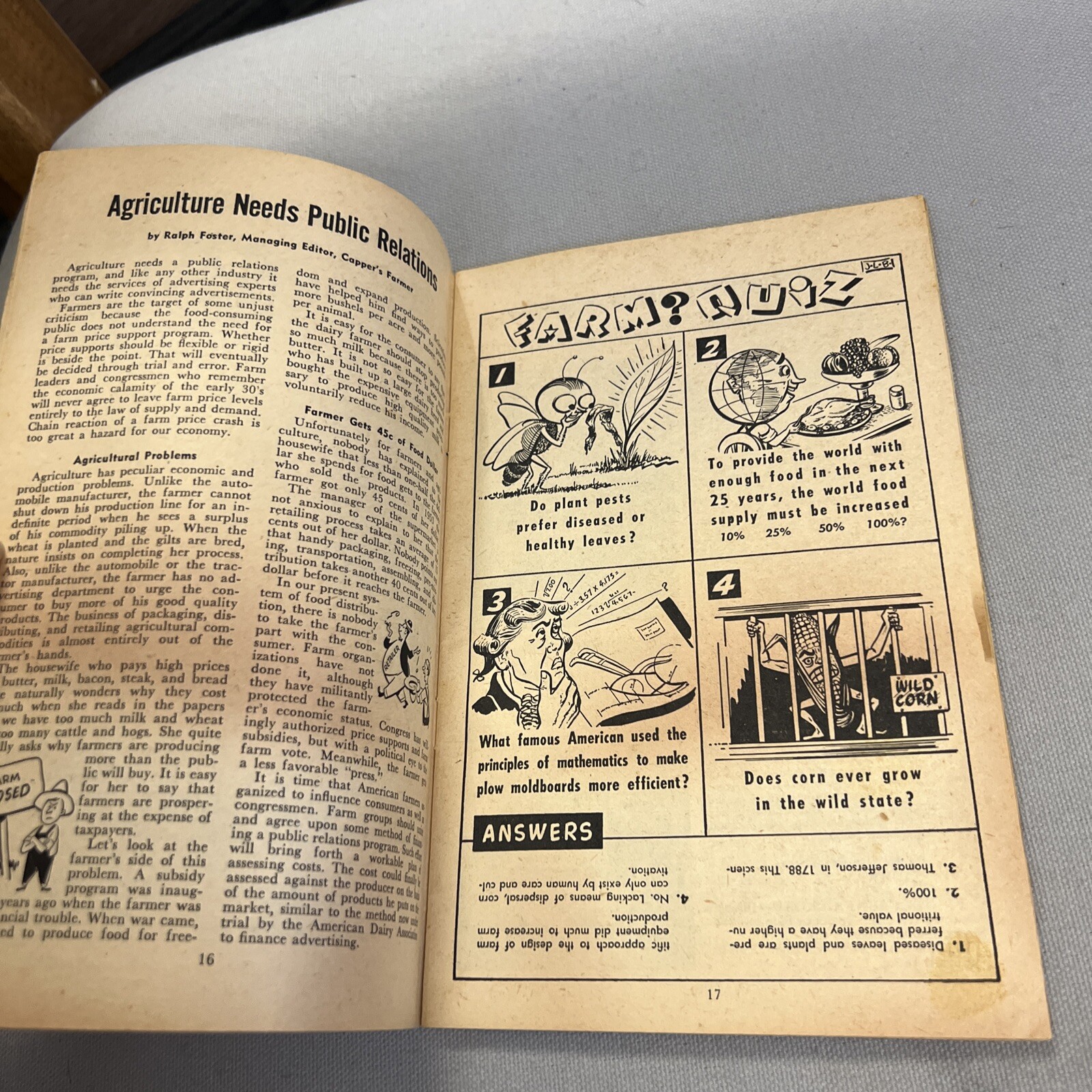 Vintage 1955 B.F. Goodrich Farmers Almanac Singer Bros. York Pa