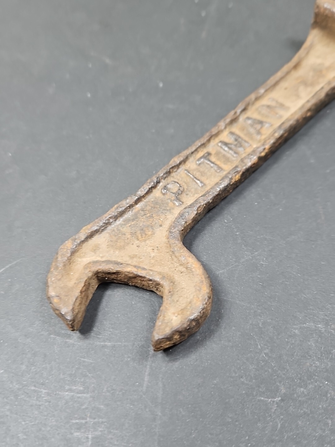 Vintage Pitman 7/8″ Open End Wrench Farm Implement Plow Antique Tool 5-1/2″
