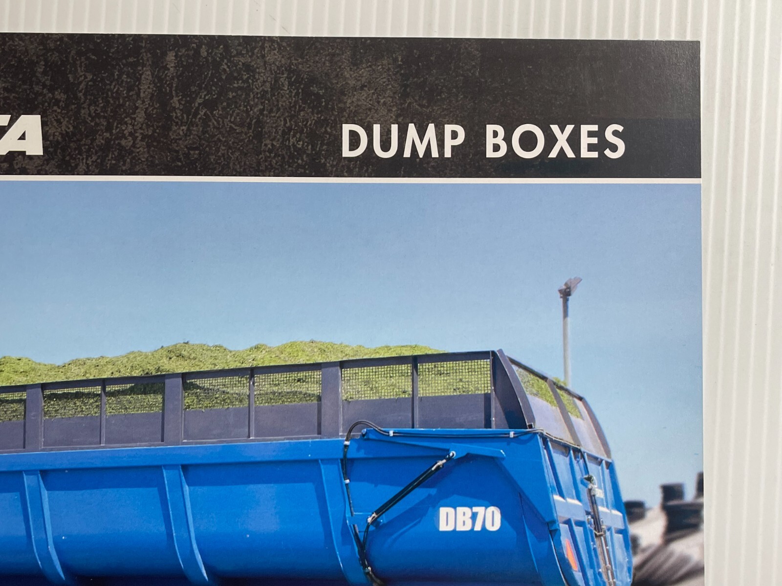 Penta DB70 Dump Boxes Sales Brochure *2010s* (Showroom Sales Book)