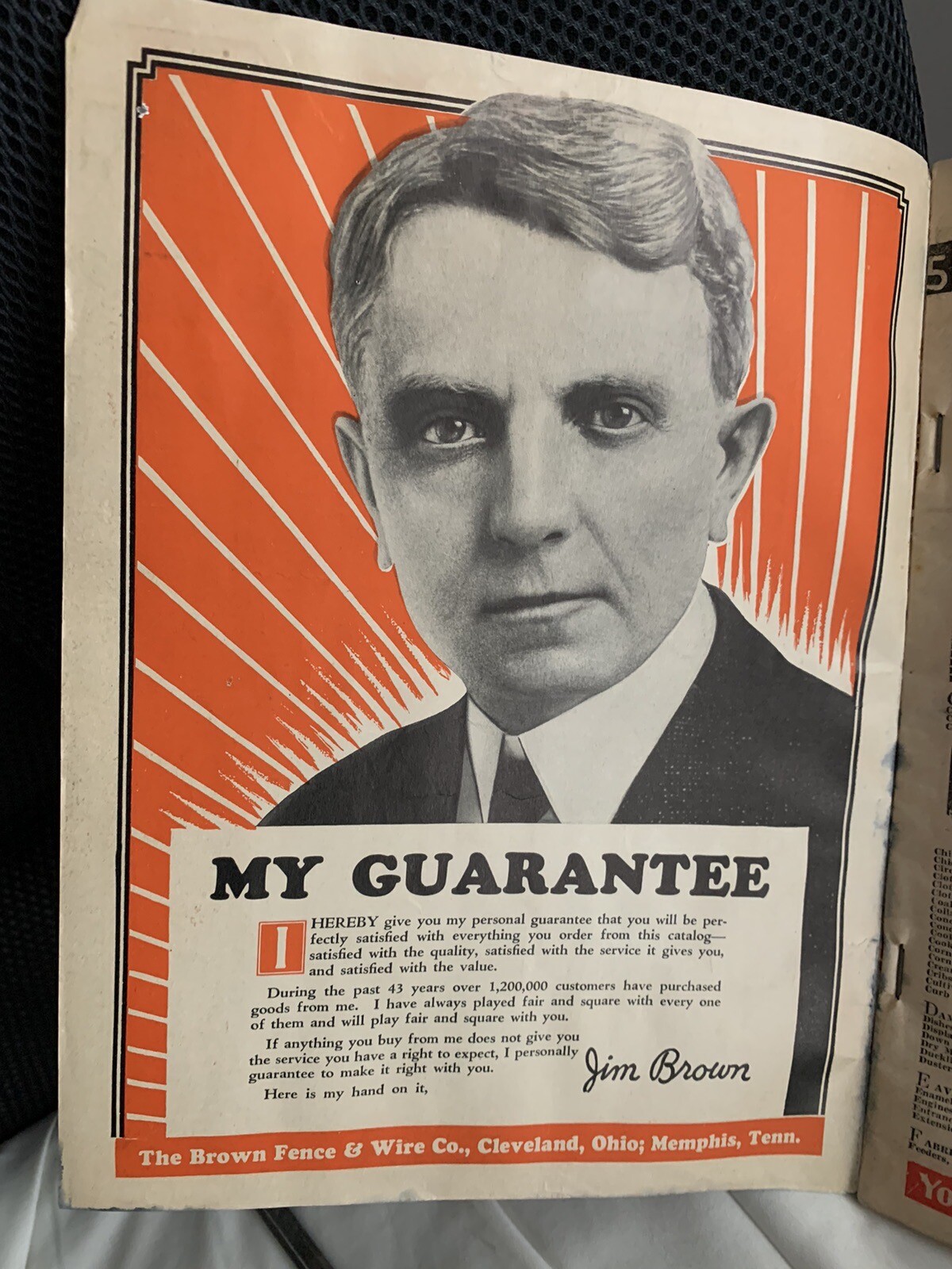 1932 JIM BROWN’S FARM CATALOG COMPLETE INTACT EXCELLENT VINTAGE CONDITION