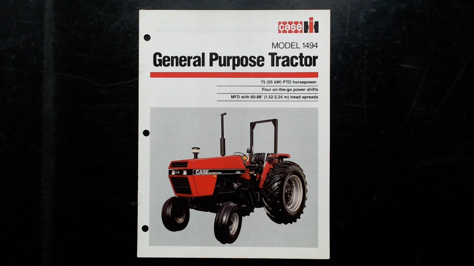 Case IH Model 1494 General Purpose Tractor Brochure Vintage Agriculture