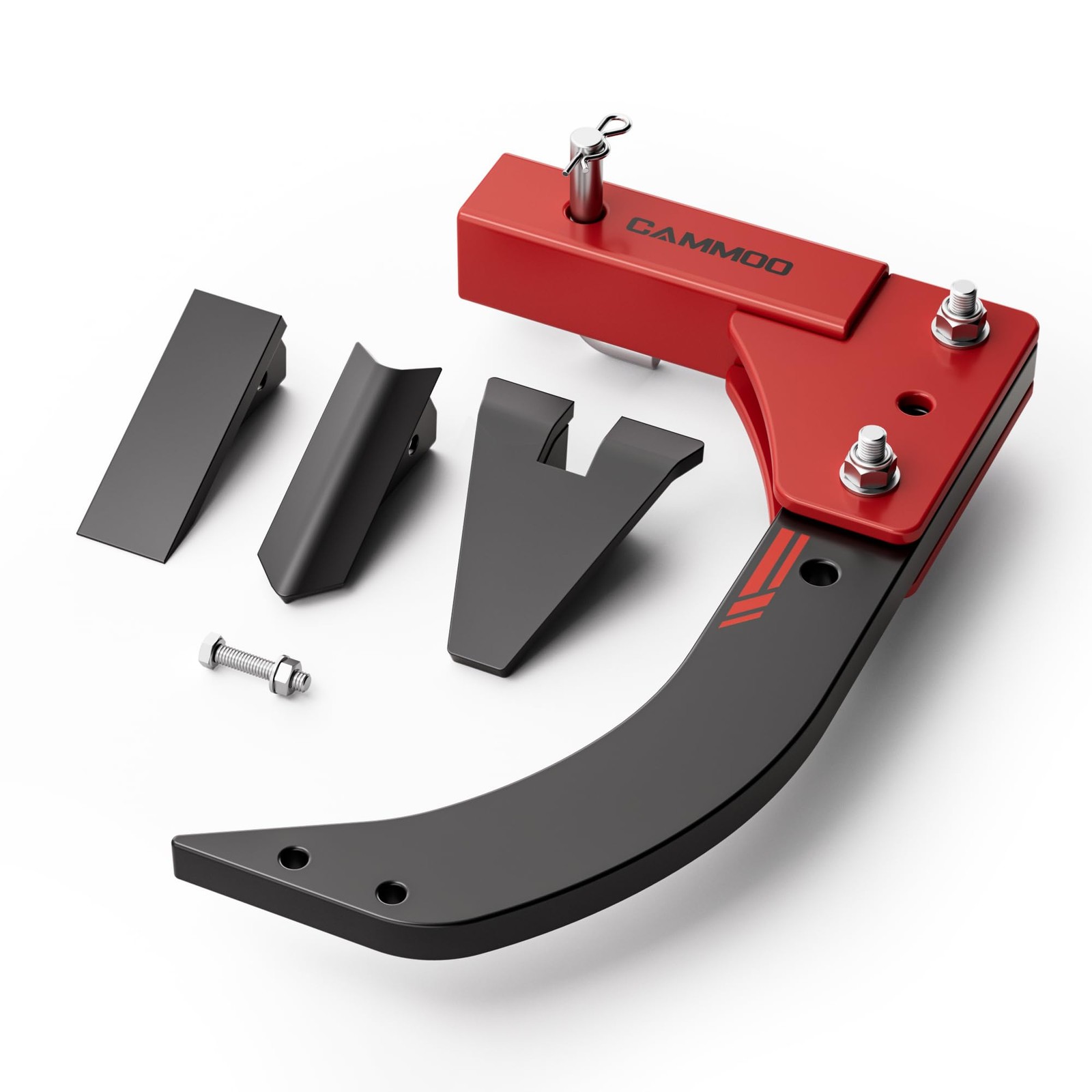 CAMMOO Hitch Mounted Trencher Ripper, 2″ Receiver, Red