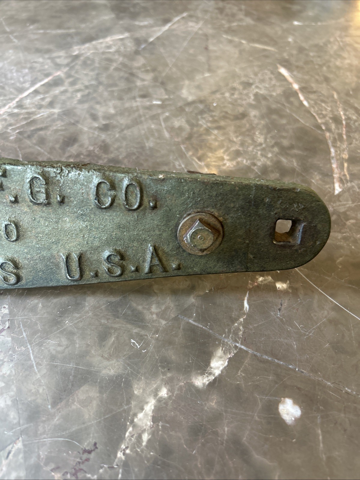 Antique Hudson Mfg Steam Engine Builder’s Plate Threshing Machine Cast Iron