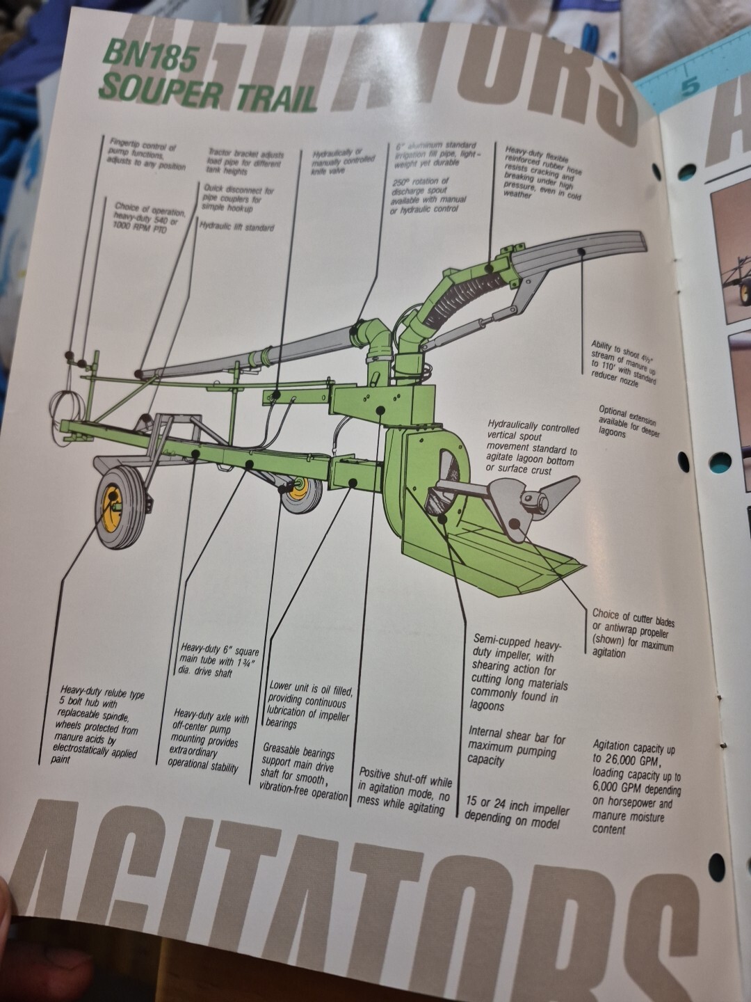 1988 BADGER Agitators Pumps For Basins & Lagoons Brochure