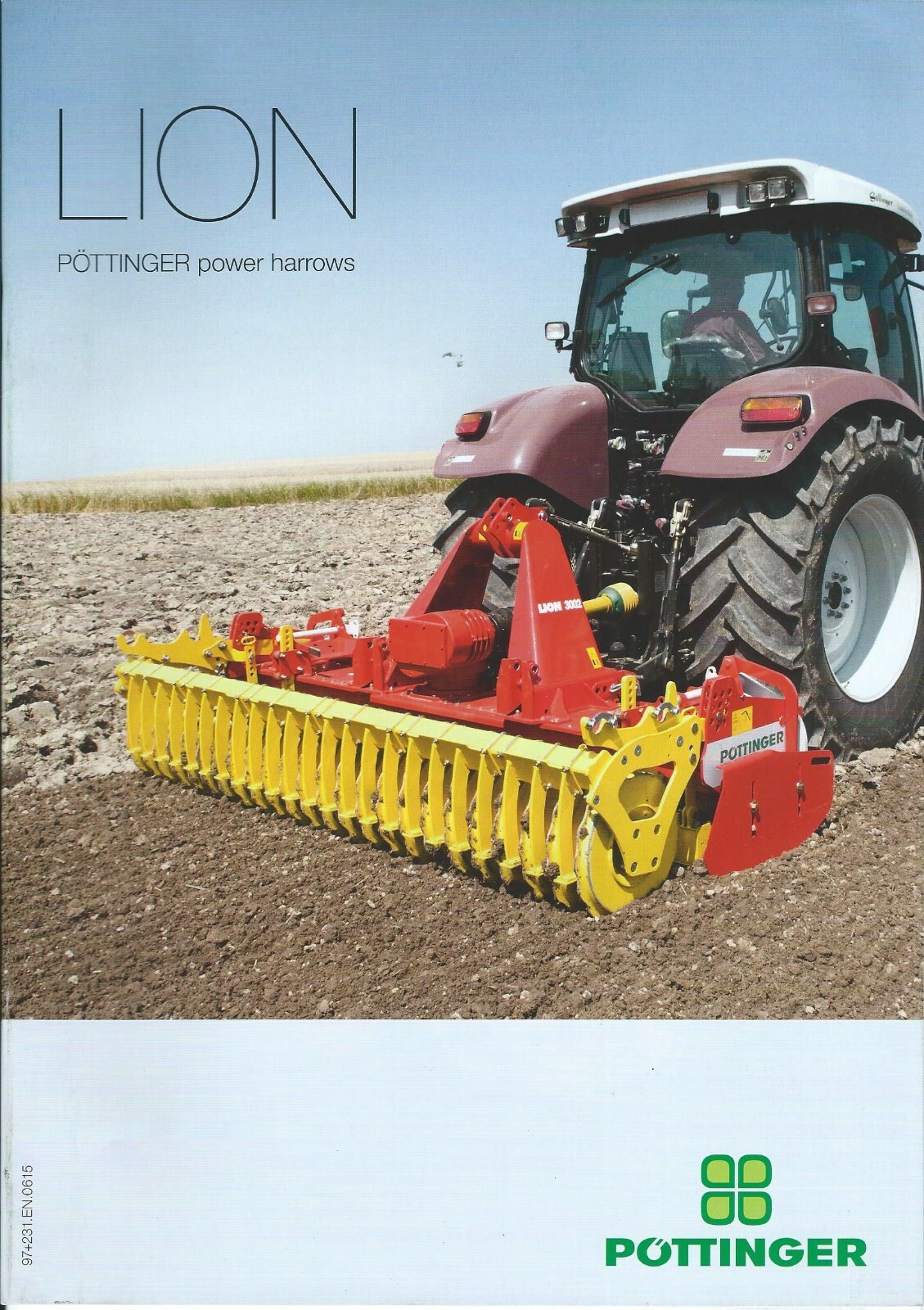 Farm Implement Brochure – Pottinger – LION series – Power Harrow – c2015 (F7172)