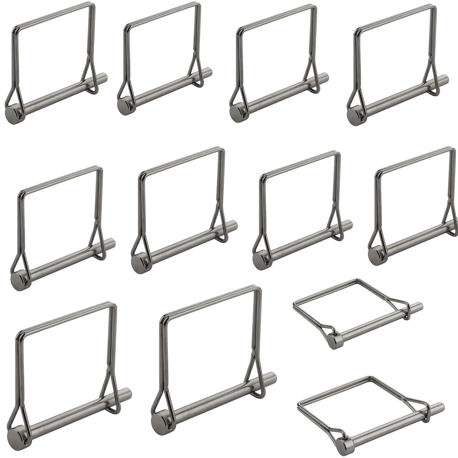 12 PCS Towing Hitch Clips Trailer Coupler Pin Hardware Pins Trailer Hitch Lockin