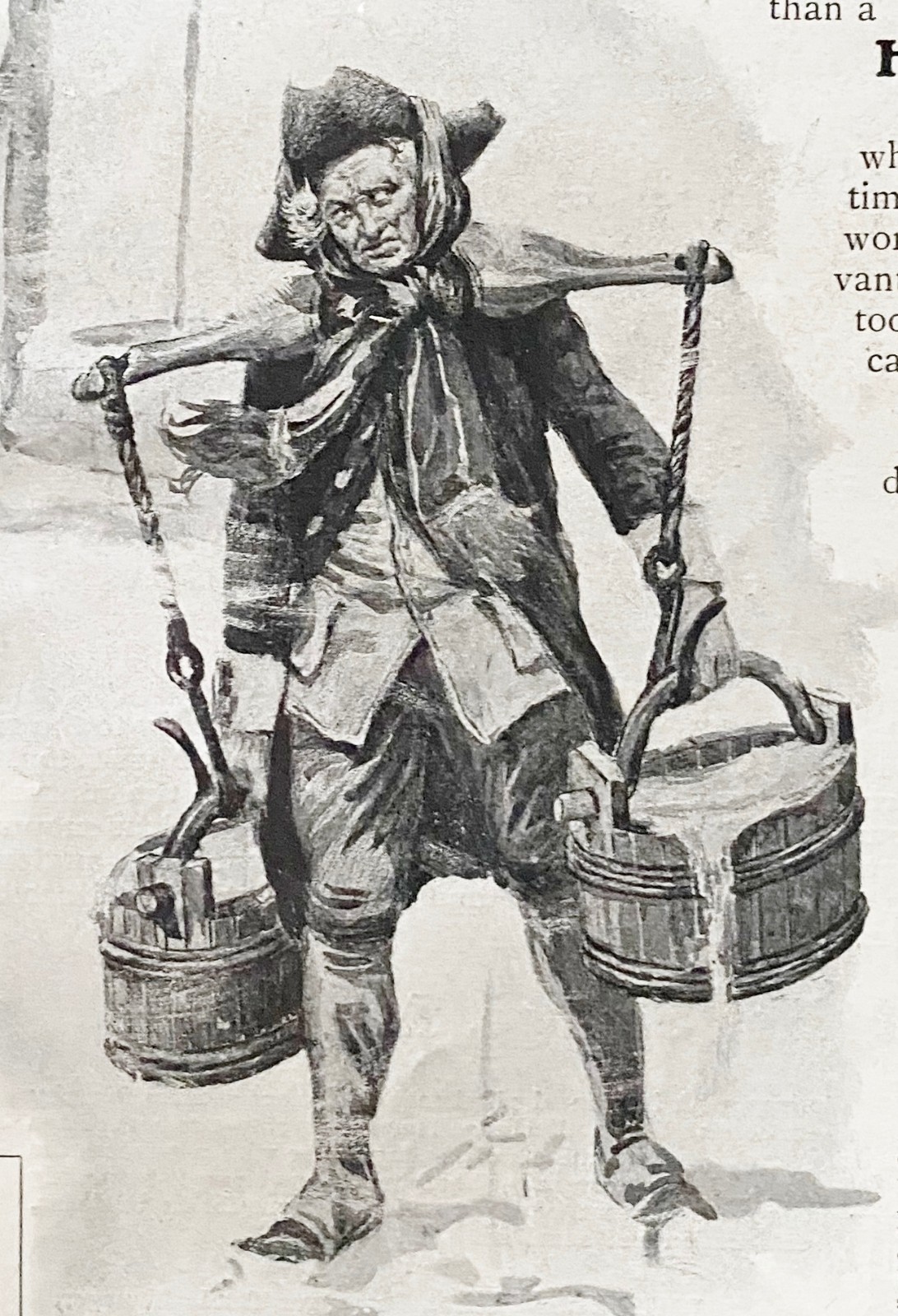 Colonial Man Well Sweep Fool RIDER-ERICSSON Hot Air Pump Engine Co 1903 Print Ad
