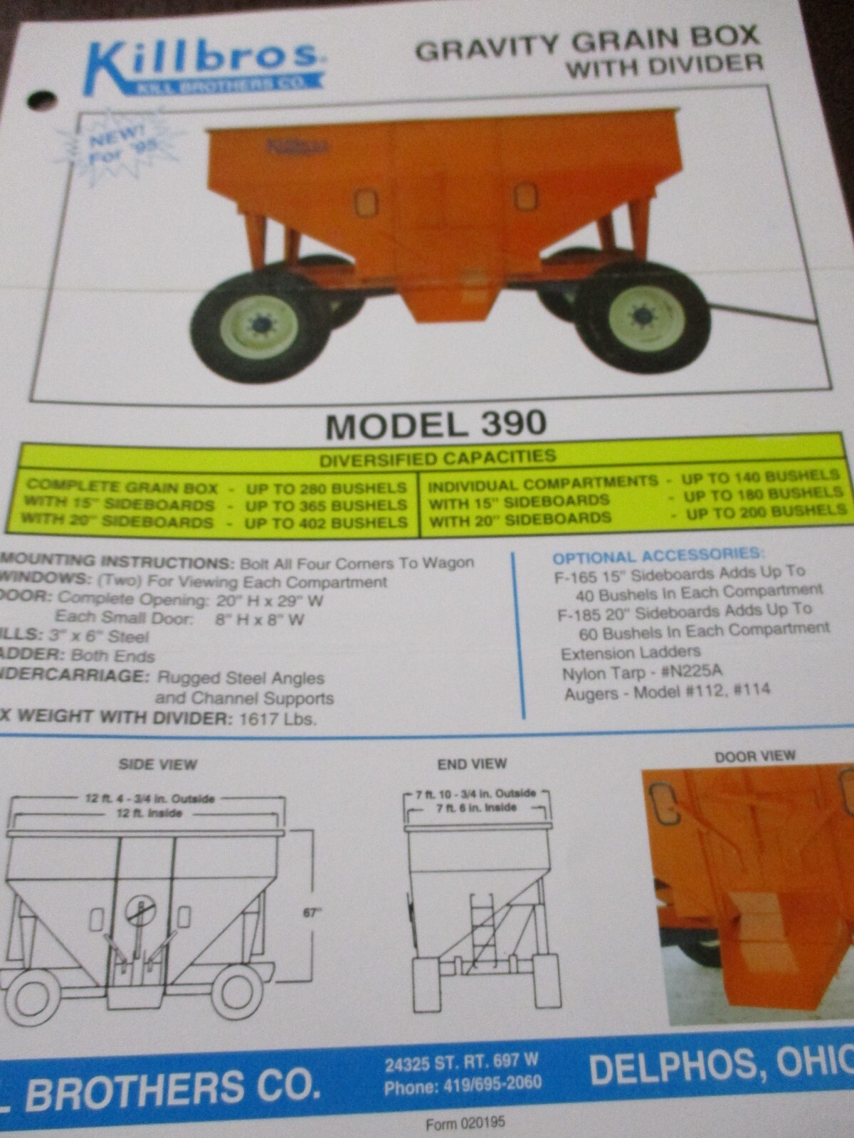Killbros Grain Carts Sales Brochures, 4 items