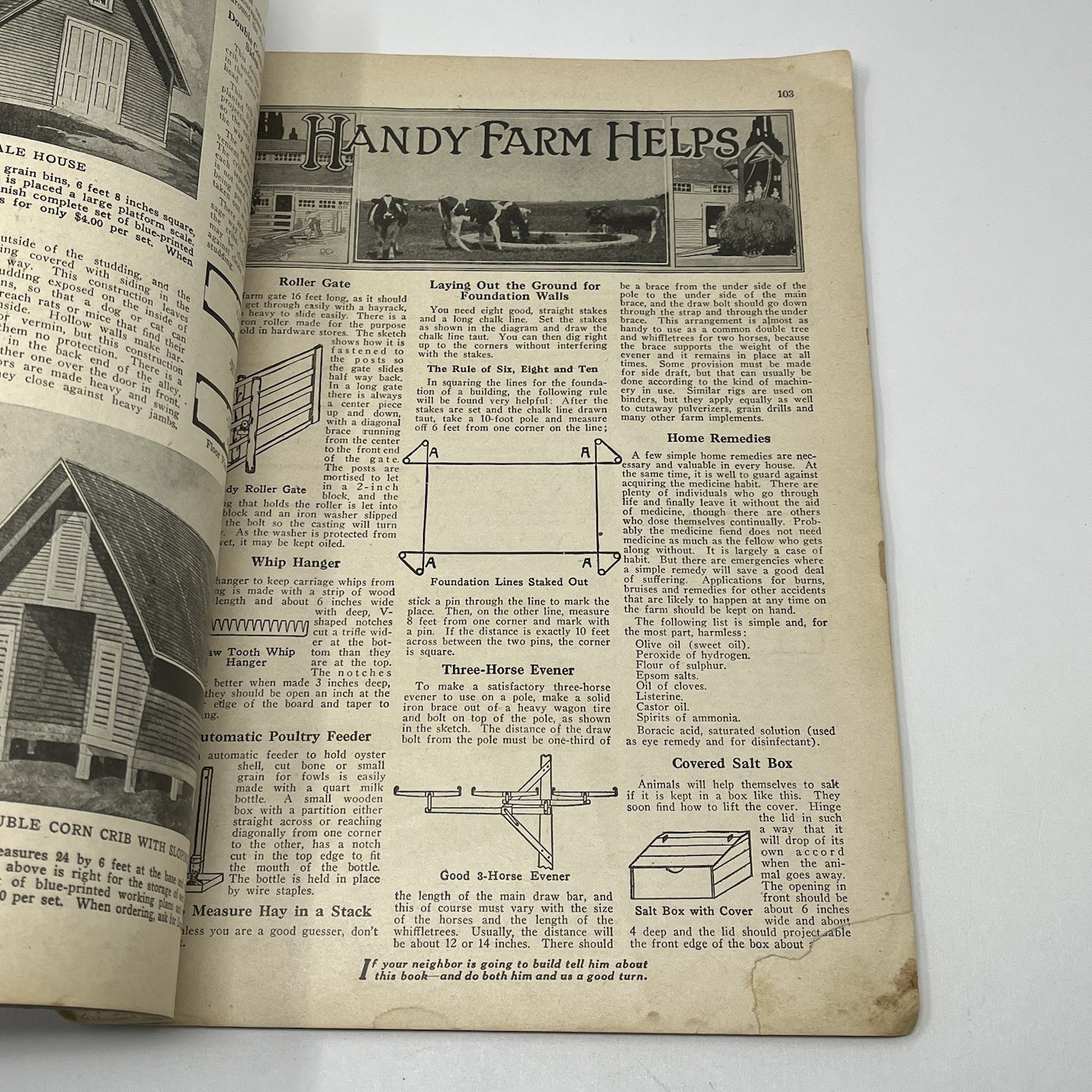1920’s Blueprint Plans Catalog Barns Homes Farm Dairy Cattle Horse Hogs Orchard