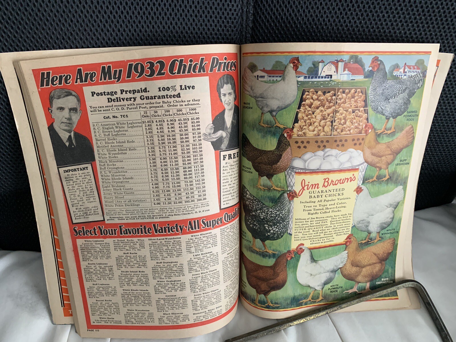 1932 JIM BROWN’S FARM CATALOG COMPLETE INTACT EXCELLENT VINTAGE CONDITION