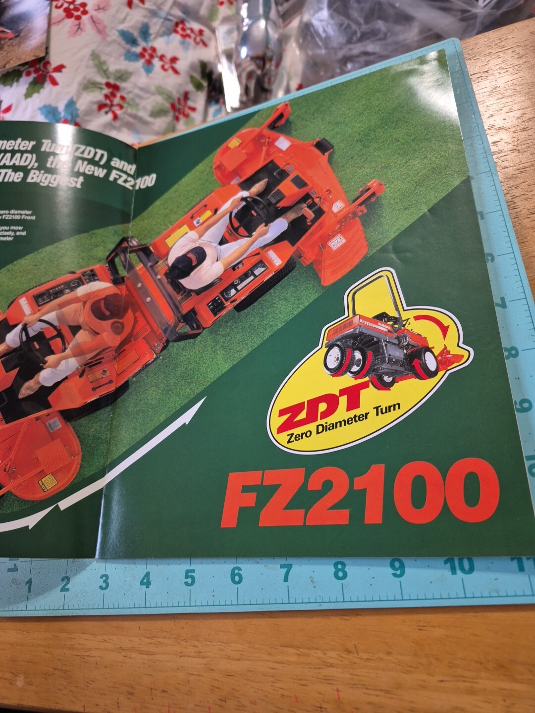 1991 Kubota FZ2100 Zero Turn 4wd Mower Brochure