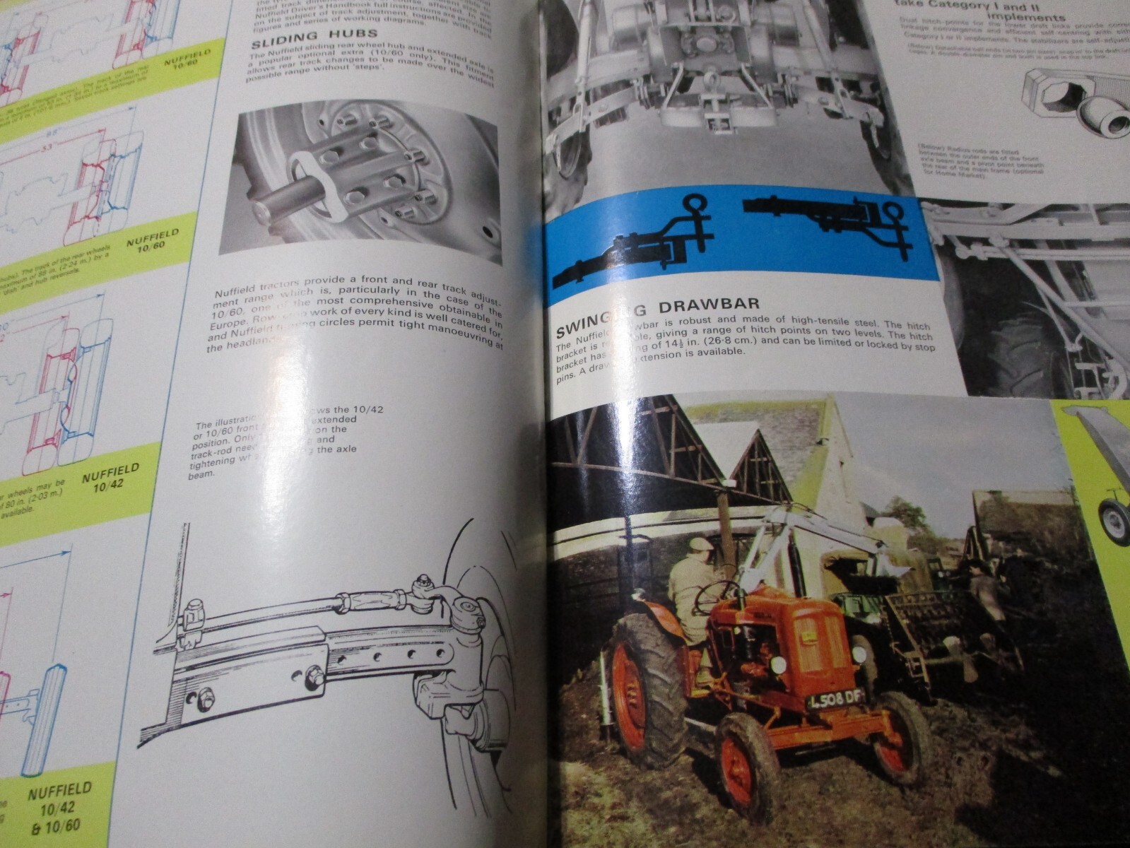 Nuffield 10/42, 10/60 Tractors Sales/Specifications Brochure 1965