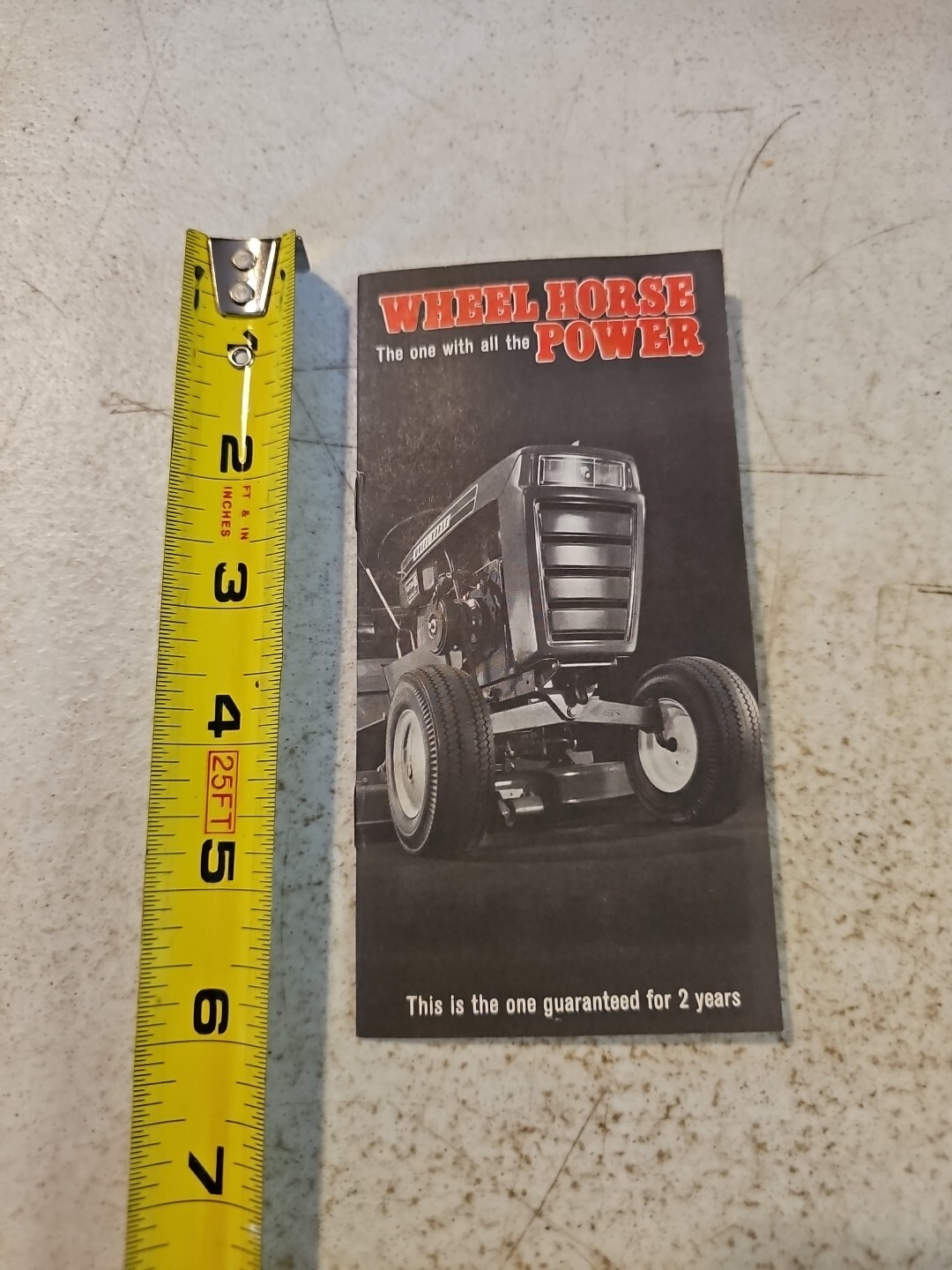 Vintage 1970’s Wheel Horse Pocket Size Sales Brochure