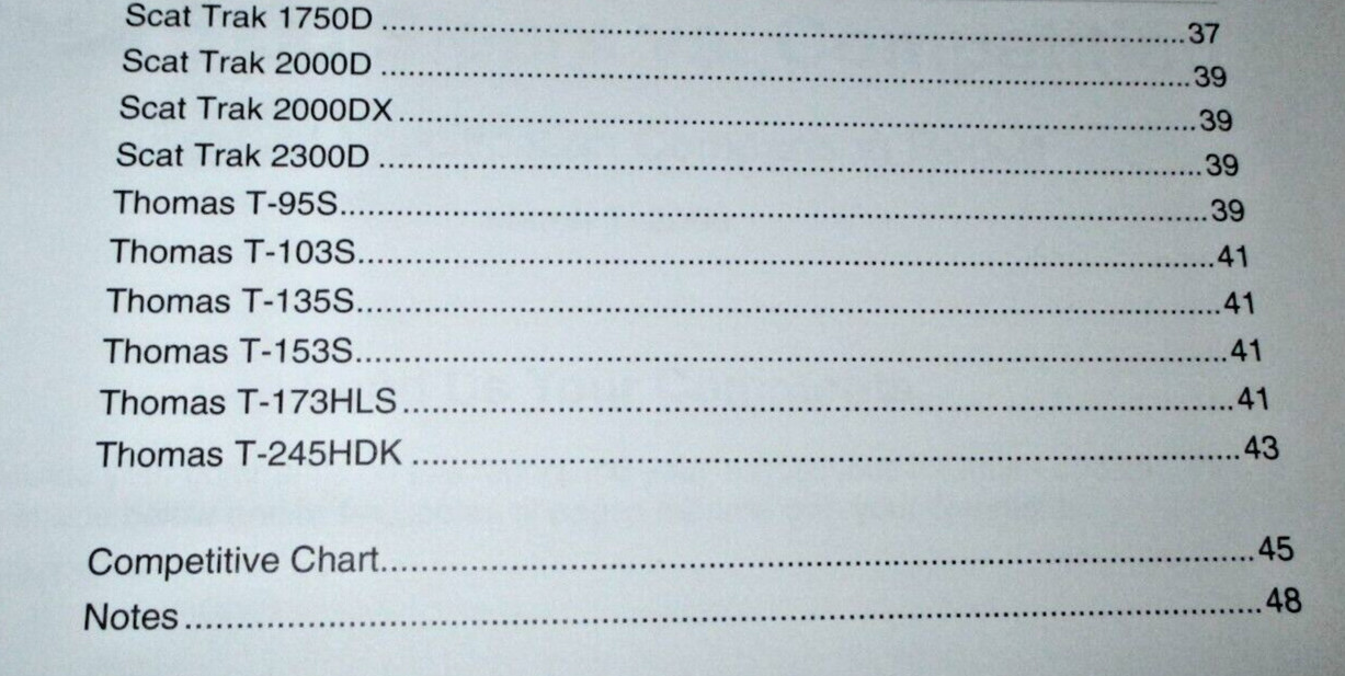 Case Bobcat Cat Deere Gehl JCB Mustang NH & more Skid Steer Loaders Specs Manual