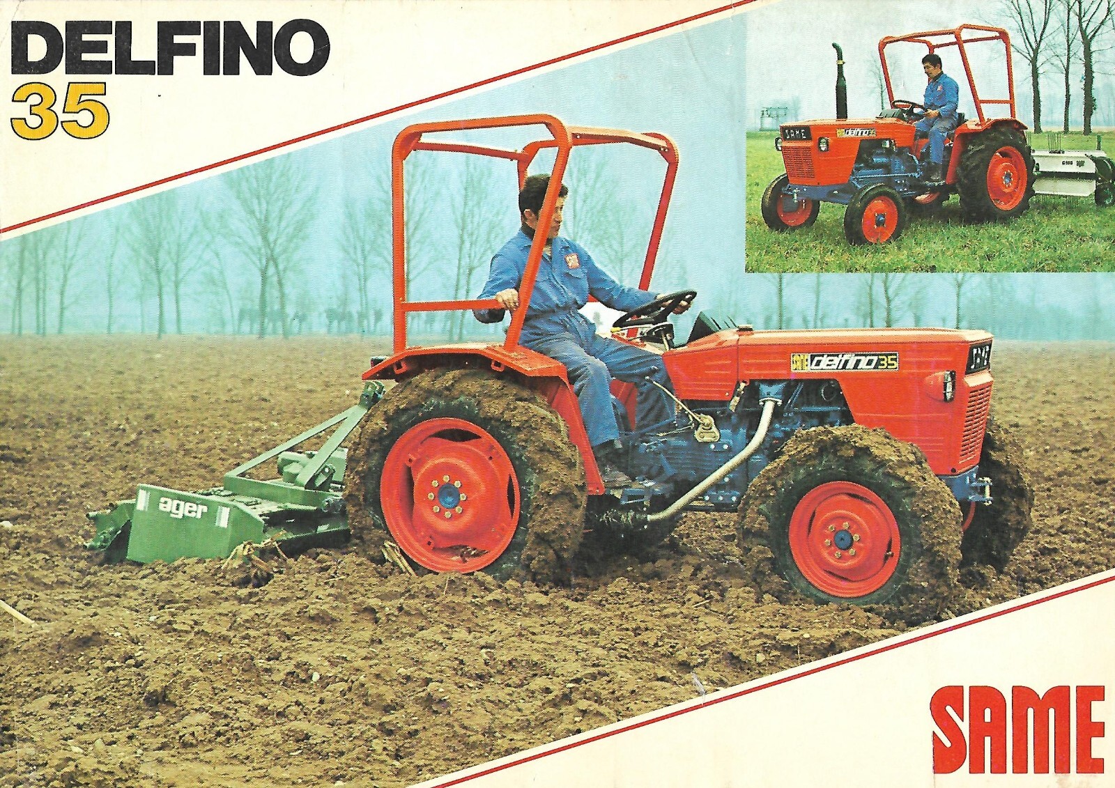 Farm Tractor Brochure – Same – Delfino 35 – c1980 – SPANISH language (F8852)