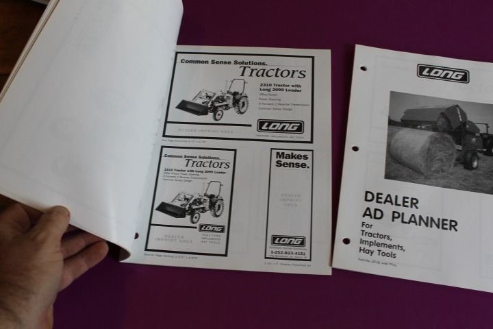 1998 Long Tractors, Implements, Hay Tools Dealer Ad Planner. Shows all the ads