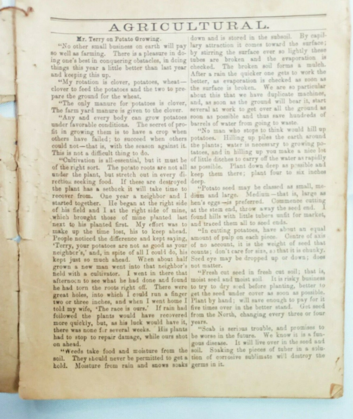 Vintage 1895 John Bear Baer’s Agricultural Almanac Lancaster PA Antique Farmers