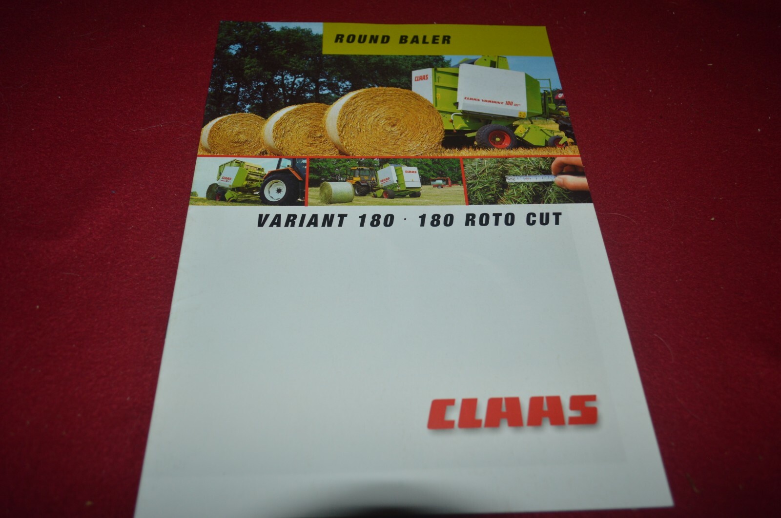 Claas Variant 180 180 Roto Cut Round Baler Brochure FCCA