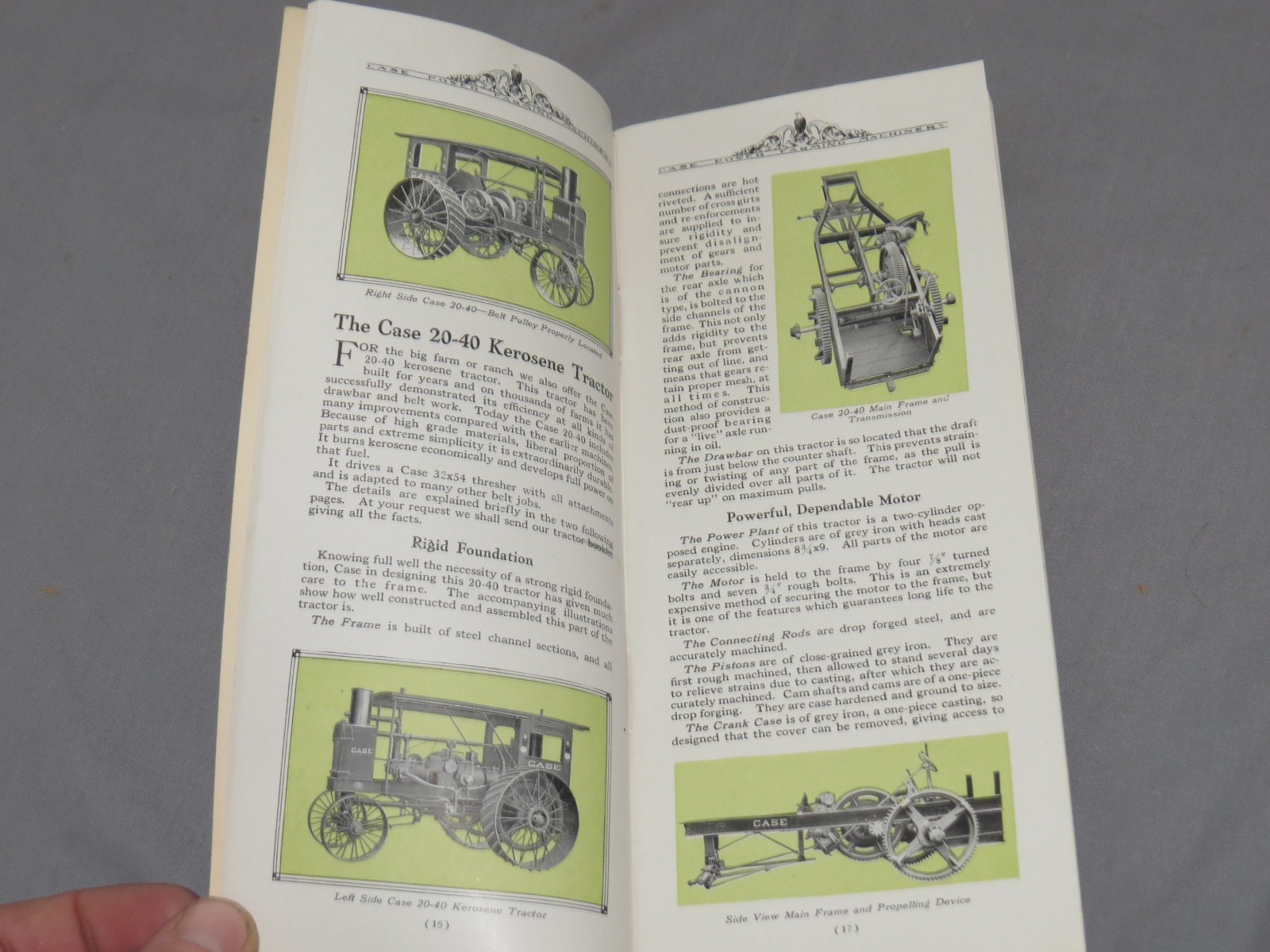 Vintage 1920’s JI CASE Power Farming Machinery Tractor Full Line Catalog NICE!