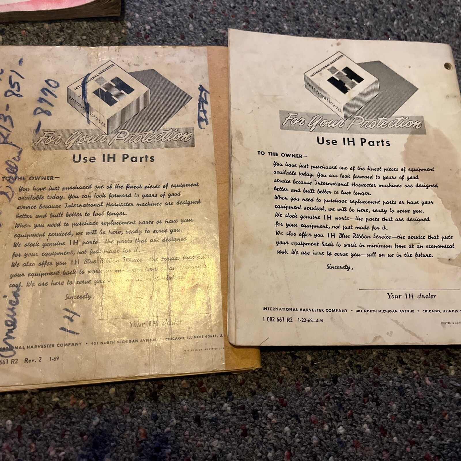 Lot Of 12 Vintage IH Farm Equipment Manuals FARMALL