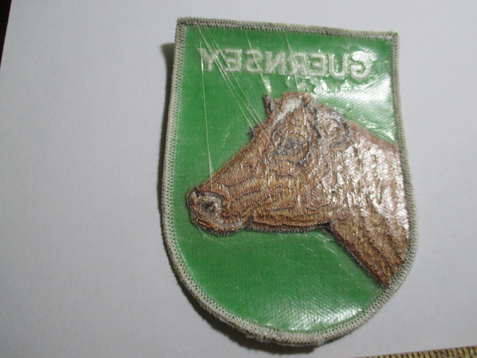 Guernsey Patch Cow Milk Dairy Agricultural Farming Animals NOS Vintage 80’s