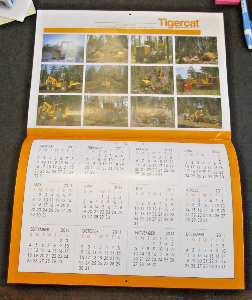 TIGERCAT Manufacturing 2010 Calendar Dealer Paris Ontario Canada Ad Brochure