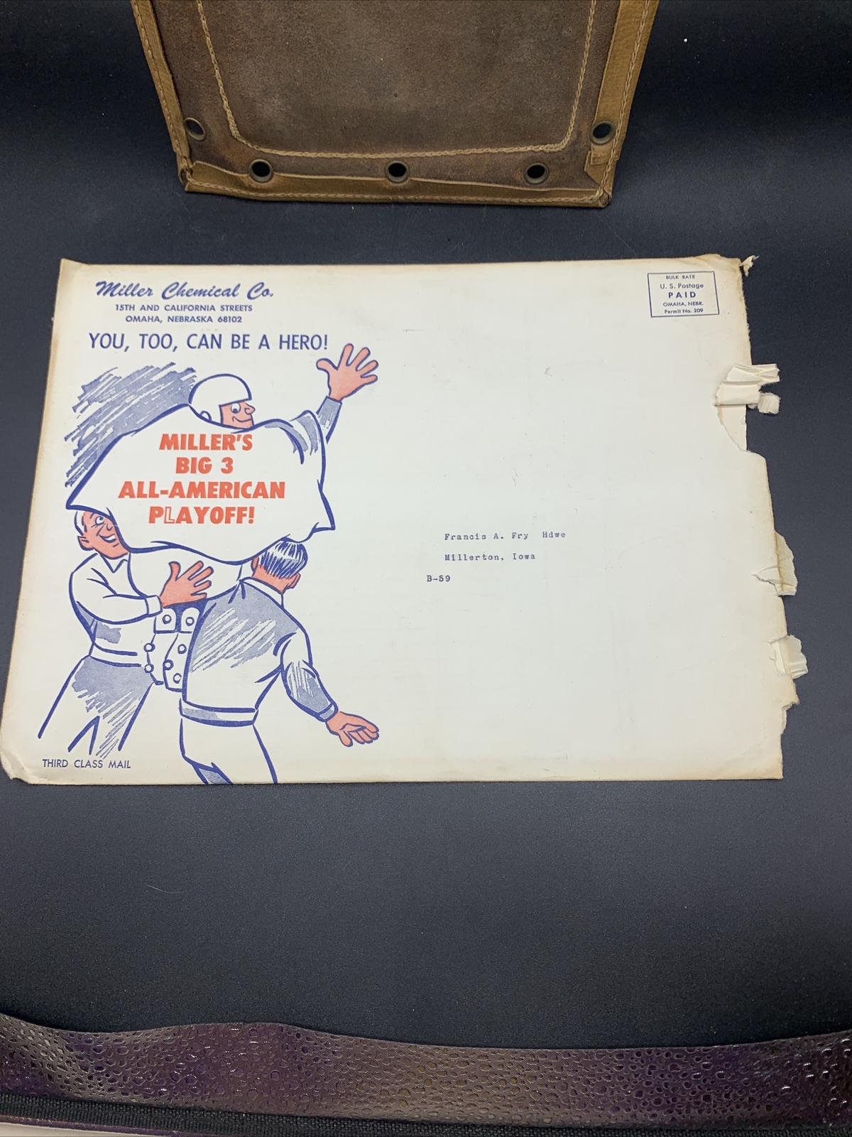 1963 Miller Livestock Chemical Company Promo Book & Original Envelope-Omaha NE