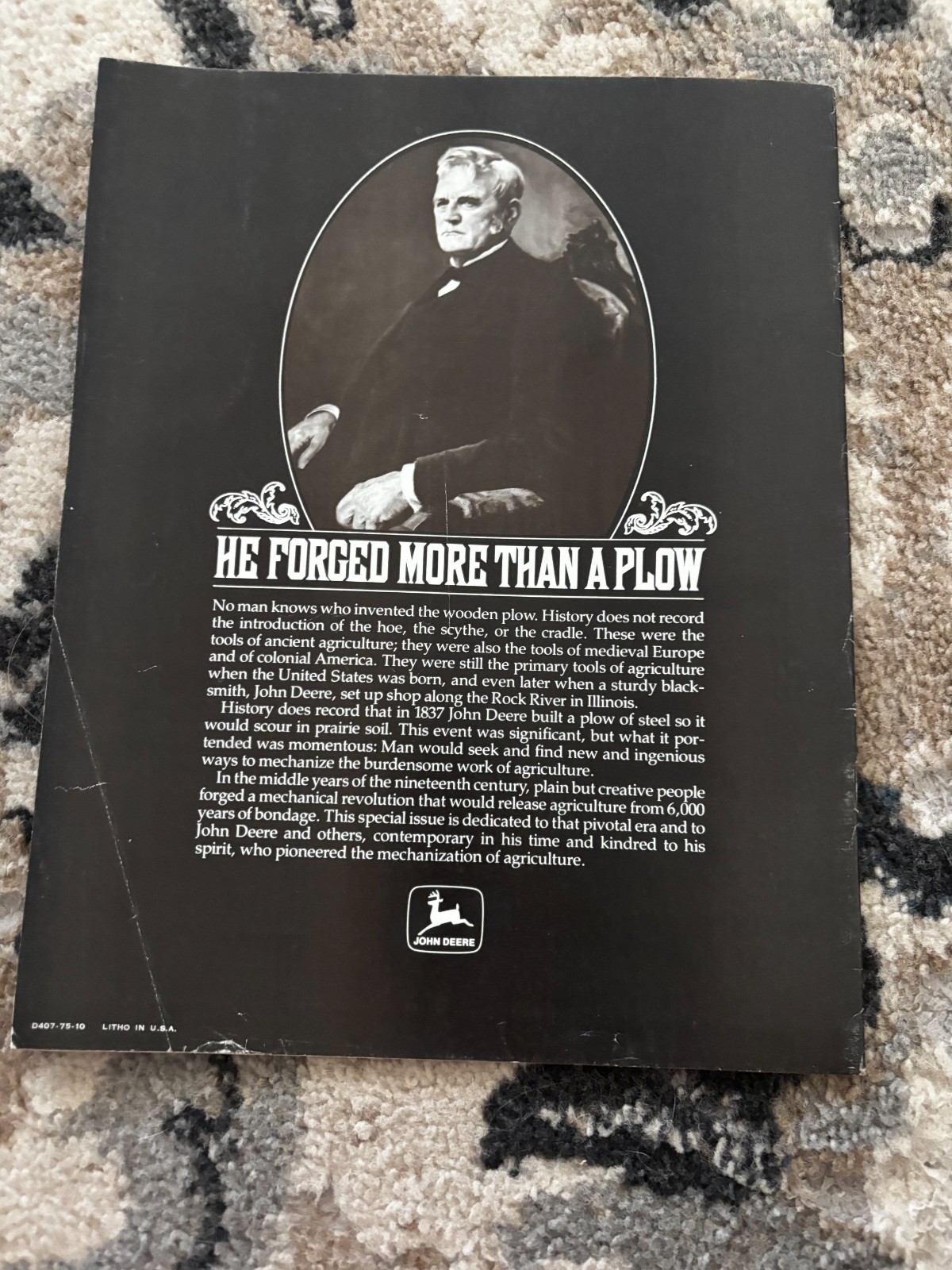 John Deere Furrow Magazine Bicentennial Issue 1976 Brochure DCPA26