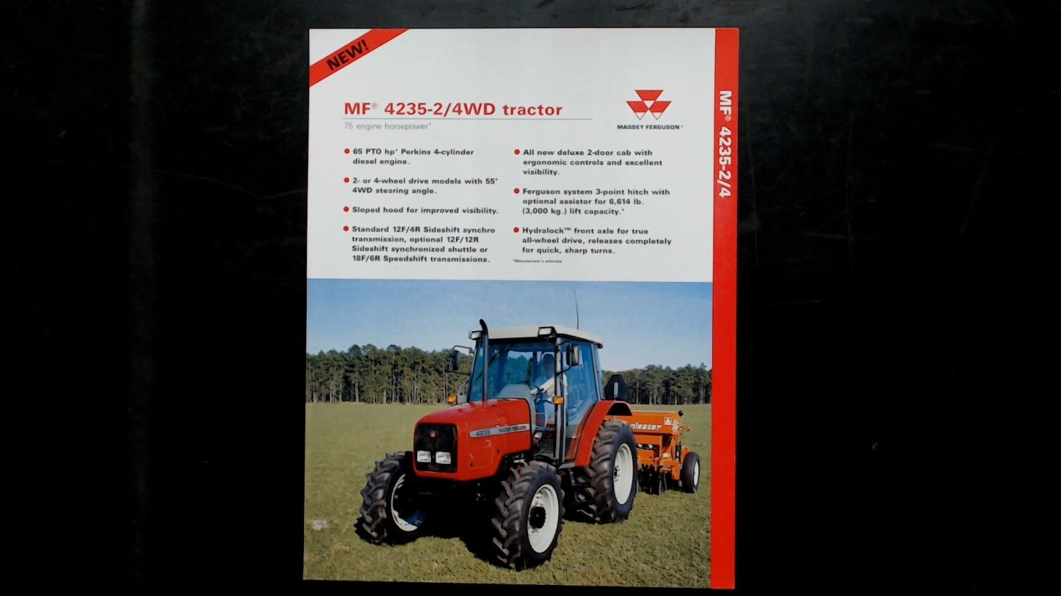 Massey Ferguson MF 4235-2/4WD Tractor Brochure Vintage Agricultural