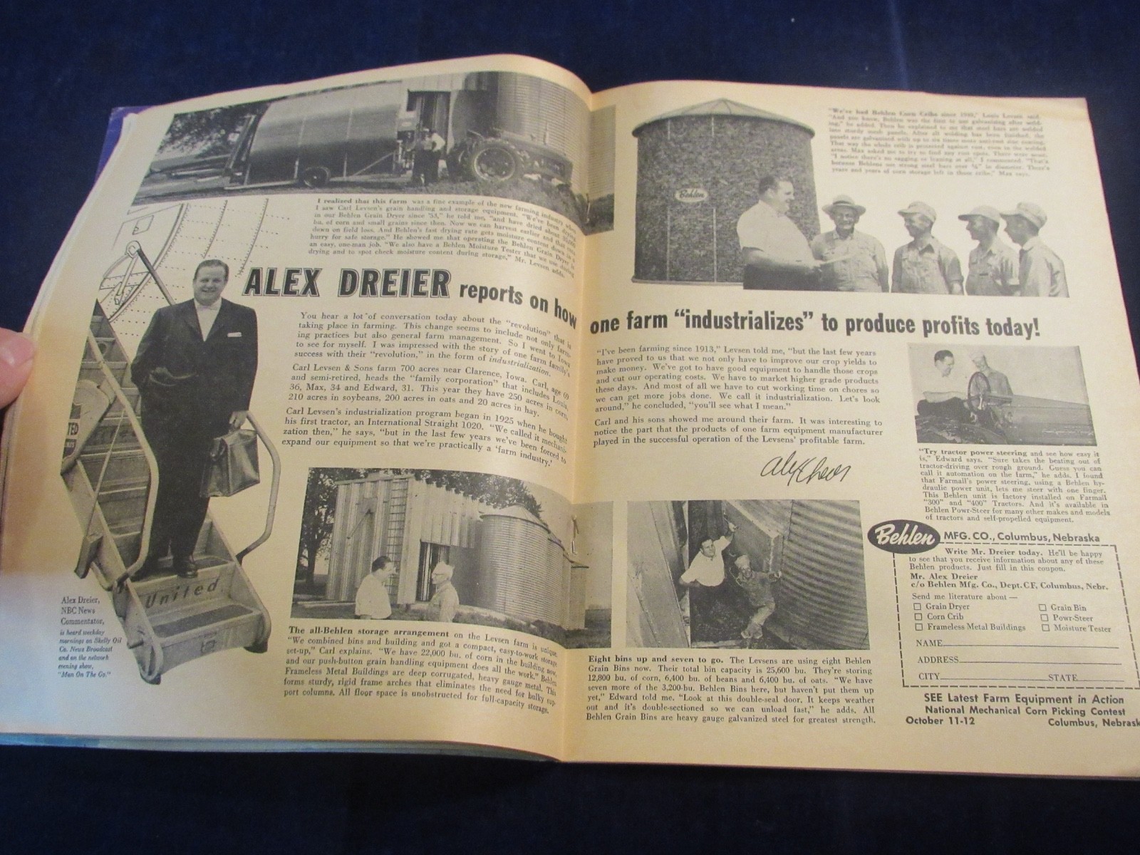 Vintage August 1956 Capper’s Farmer Magazine Machinery & Equipment C632