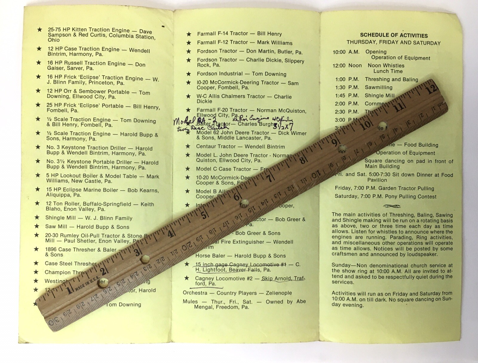 Northwestern PA Steam Engine and Old Equipment Assoc Inc Exhibition 1981 Program