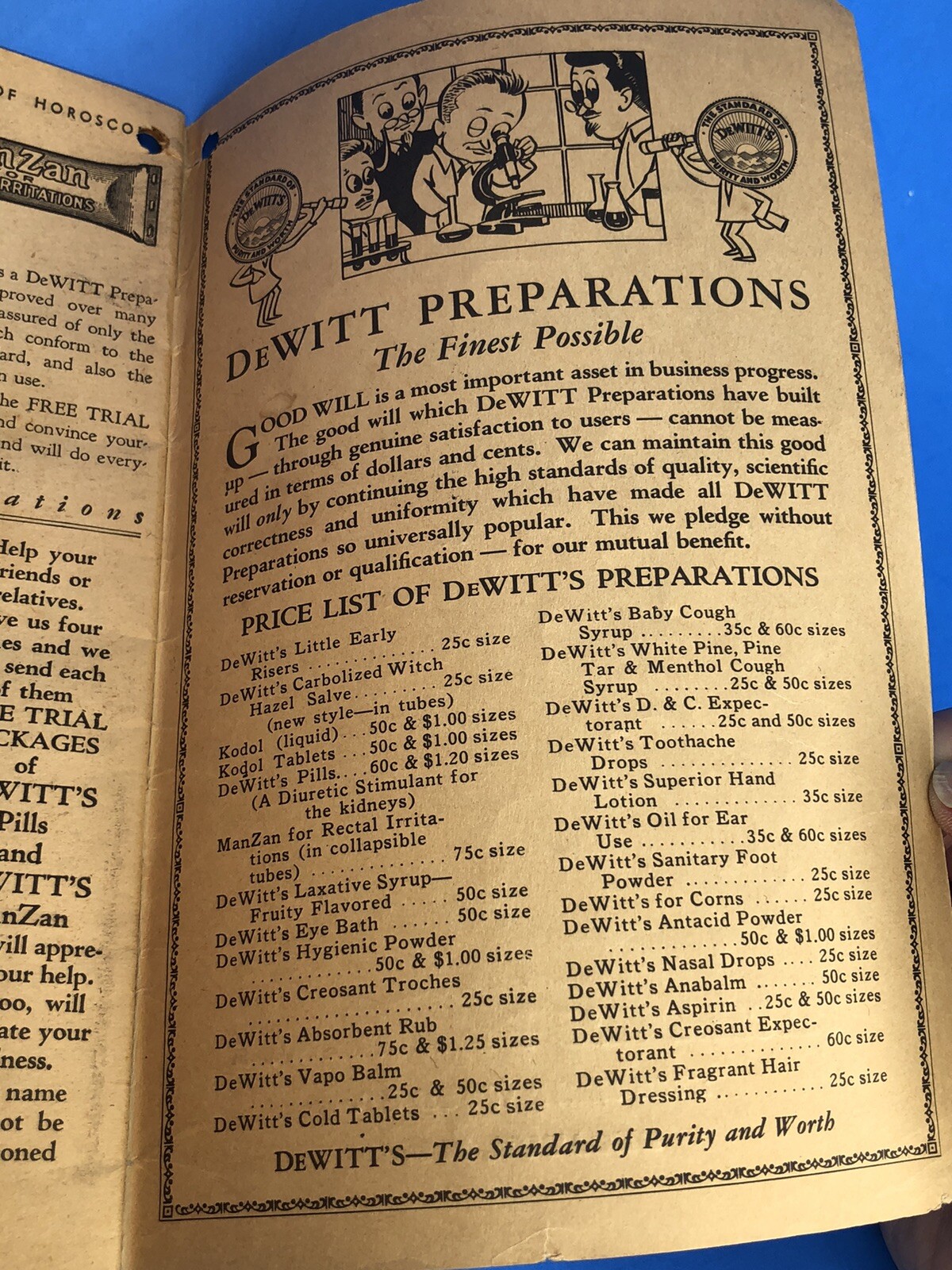 Set of 2 Vintage 1946 DeWitt’s 200 Year Calendar Horoscope Book 40s Astrology