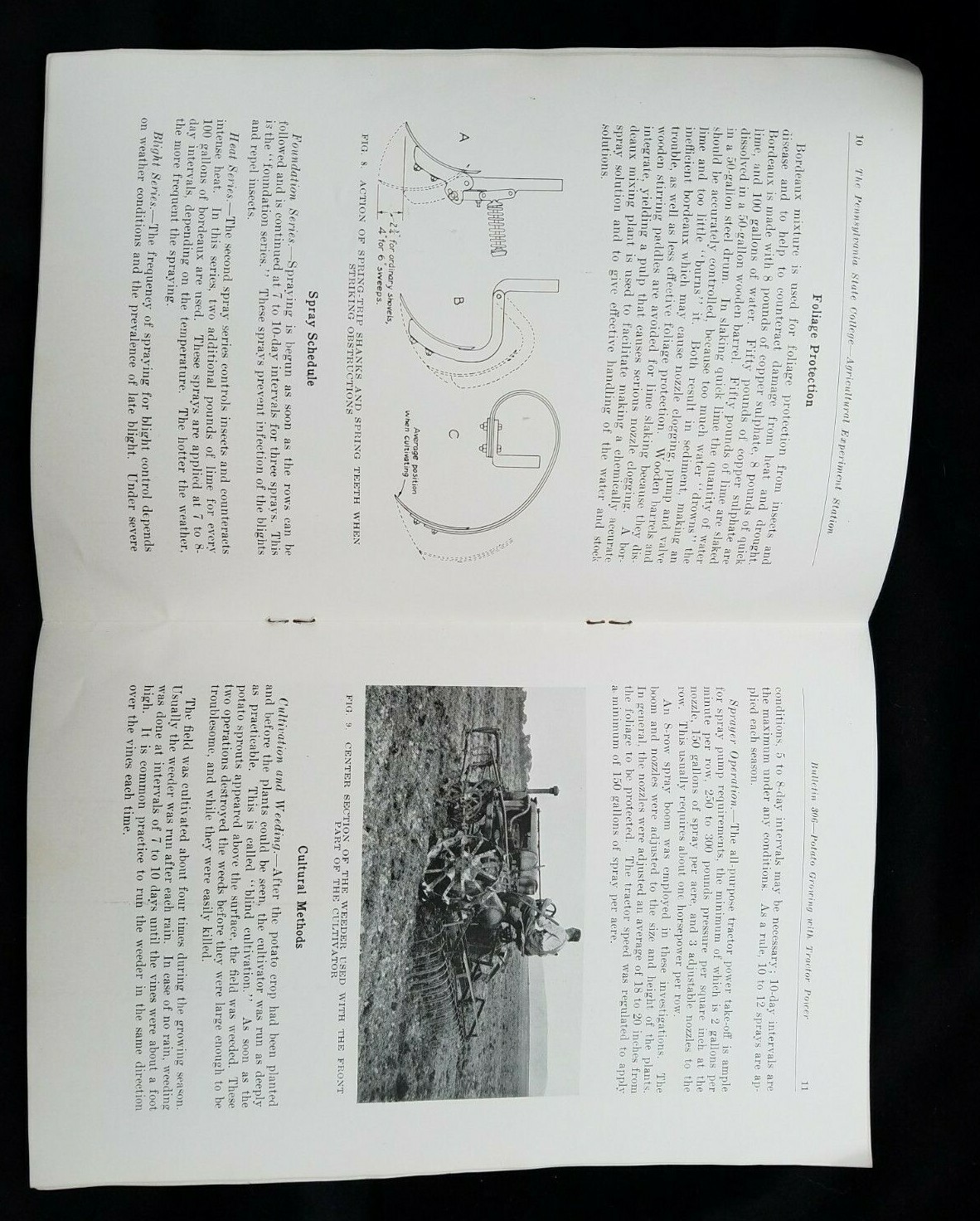 1934 Pennsylvania State College Ag Bulletin Potato Growing With Tractor Power