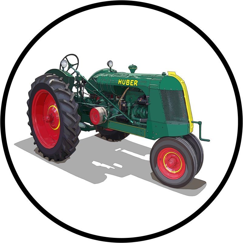 Huber Model B Tractor NEW Metal Sign 28″ Dia. Round AMERICAN STEEL