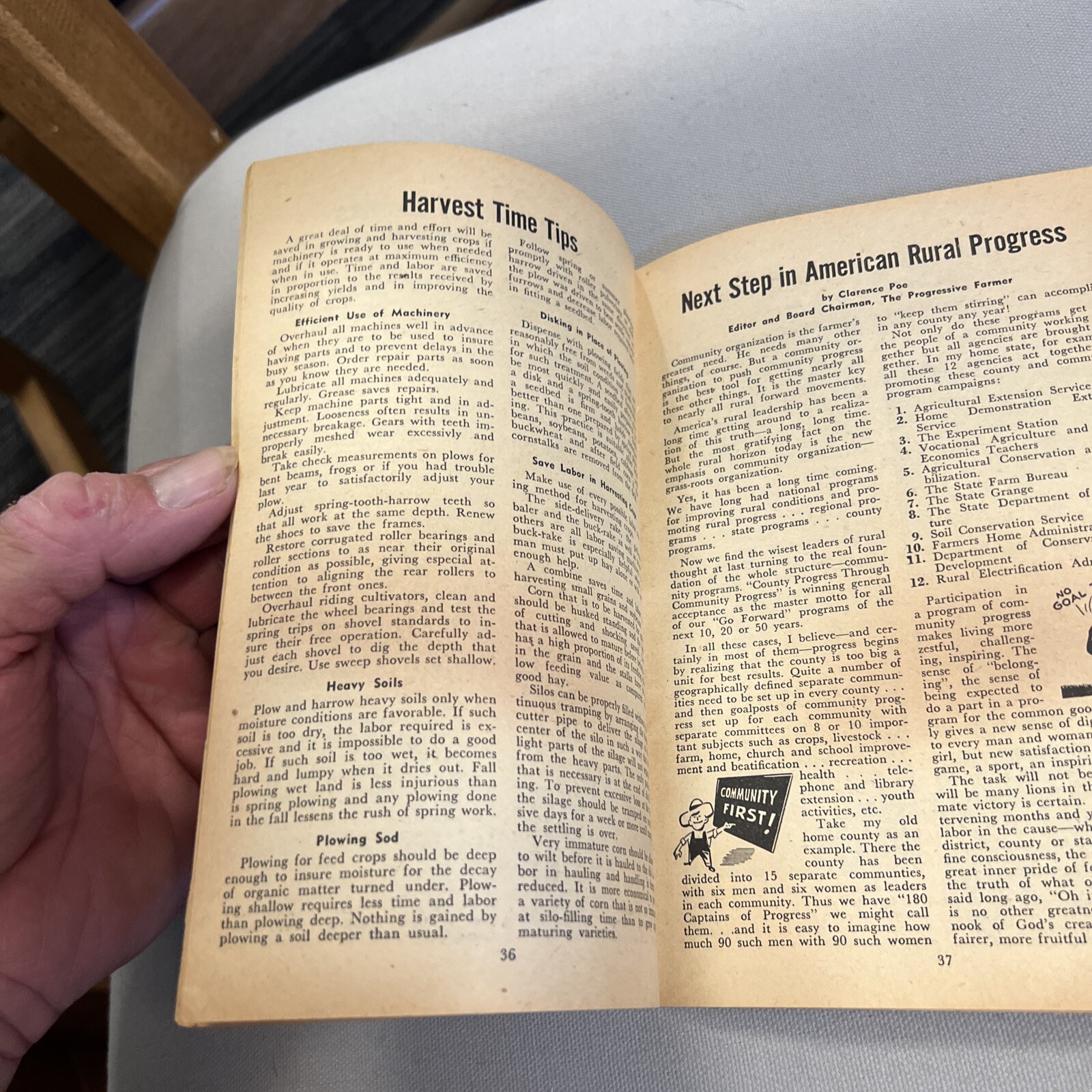 Vintage 1955 B.F. Goodrich Farmers Almanac Singer Bros. York Pa