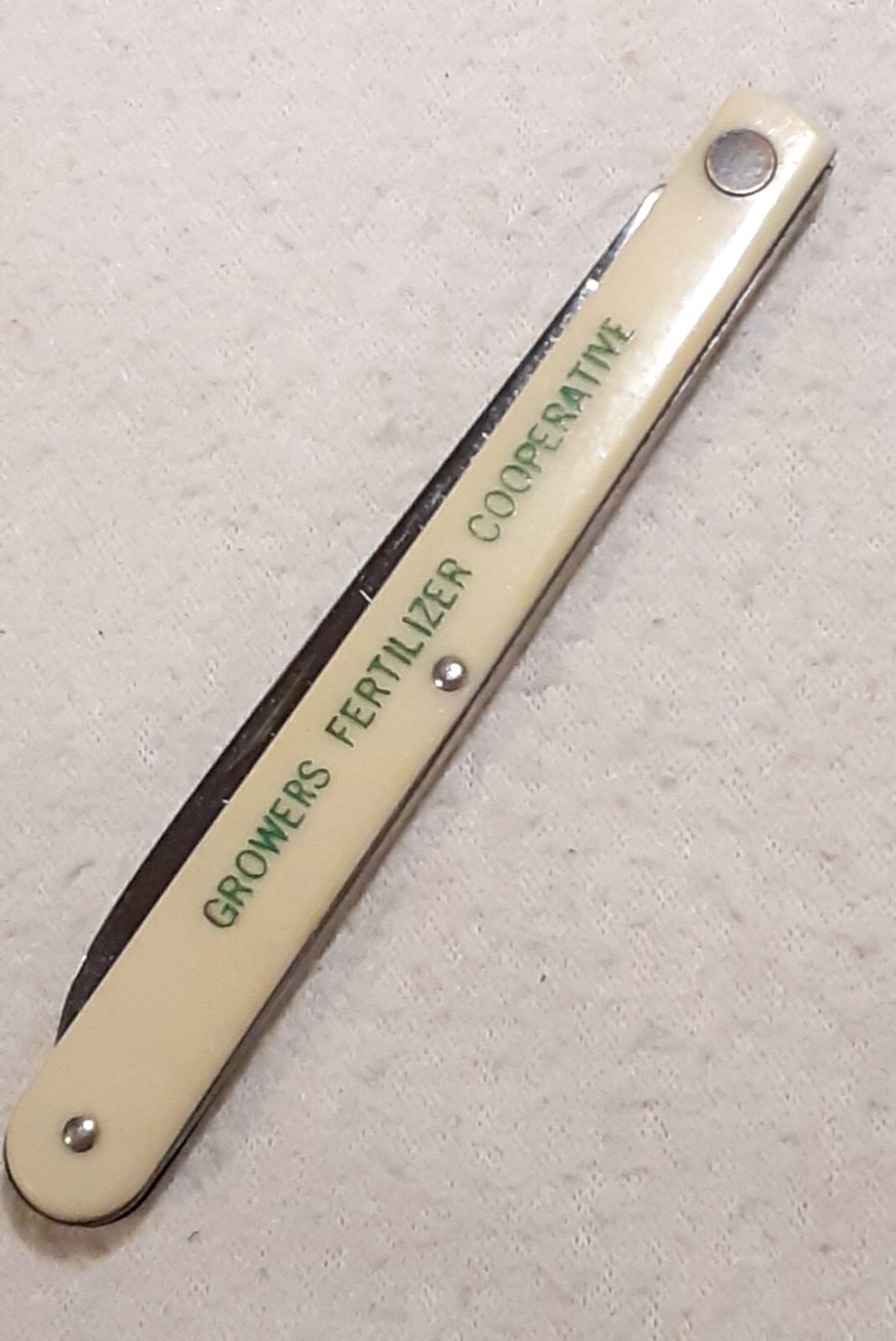 ACARABEN GROWERS FERTILIZER COOPERATIVE COLONIAL MELON TESTER FOLDING KNIFE USA