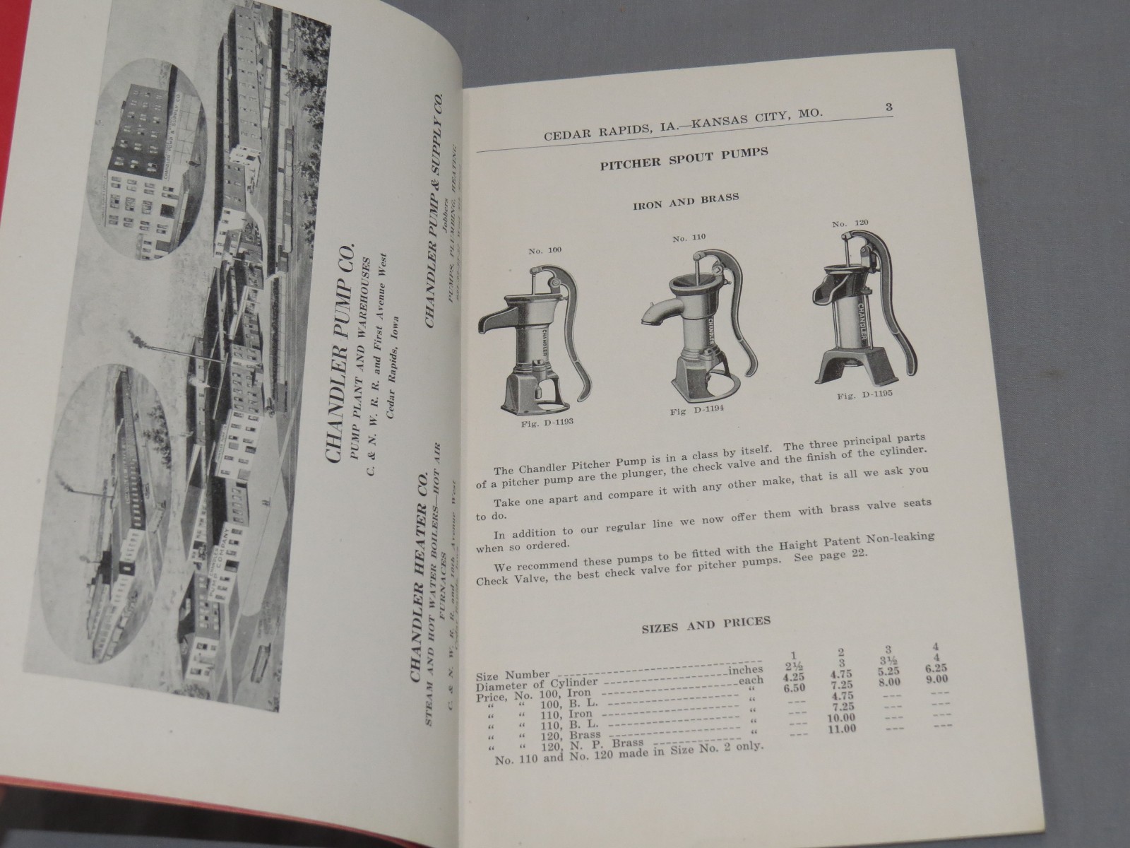 Vintage 1920’s CHANDLER Pump Supply Co Full Line Catalog Kansas City Missouri