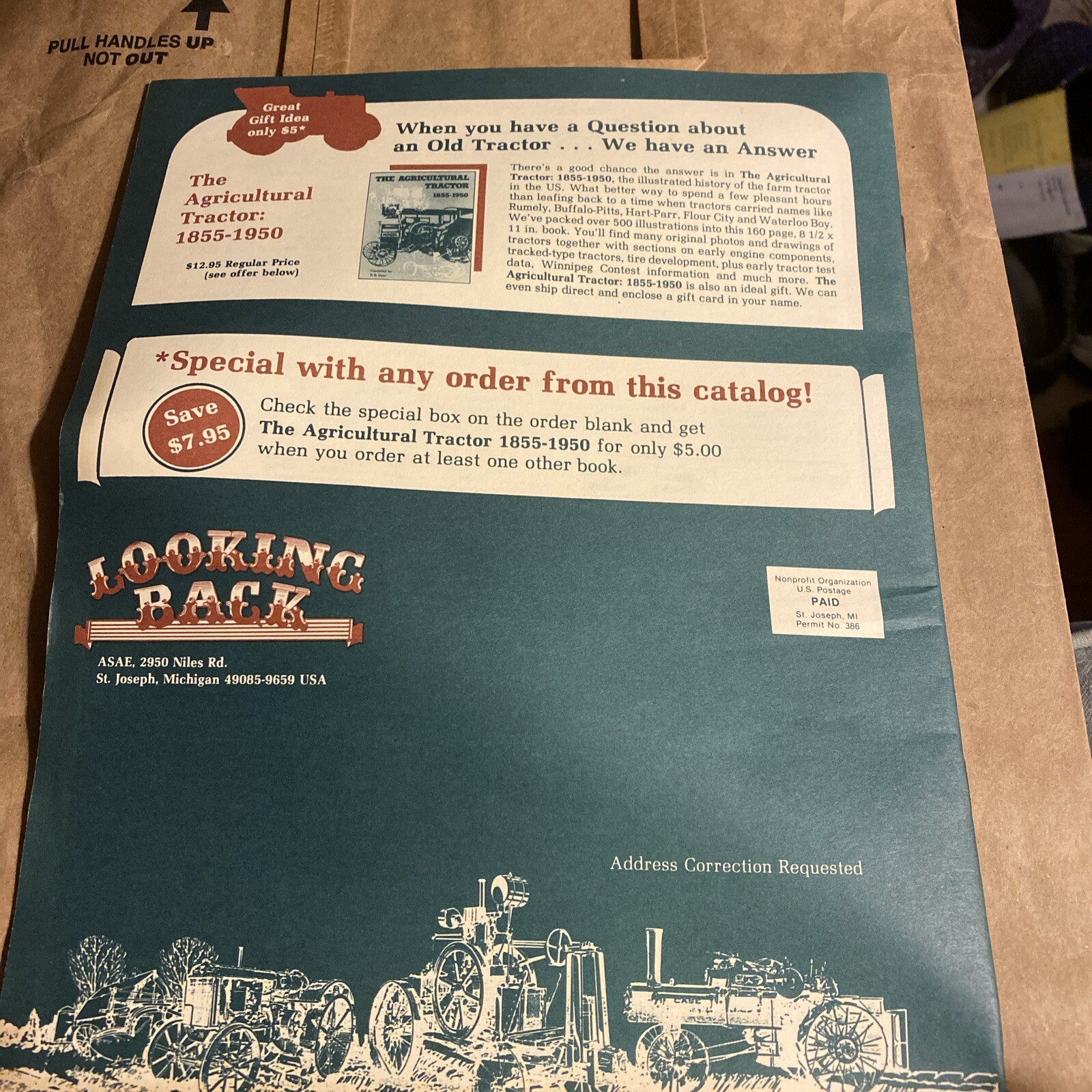 Looking back, old town Farm and catalog
