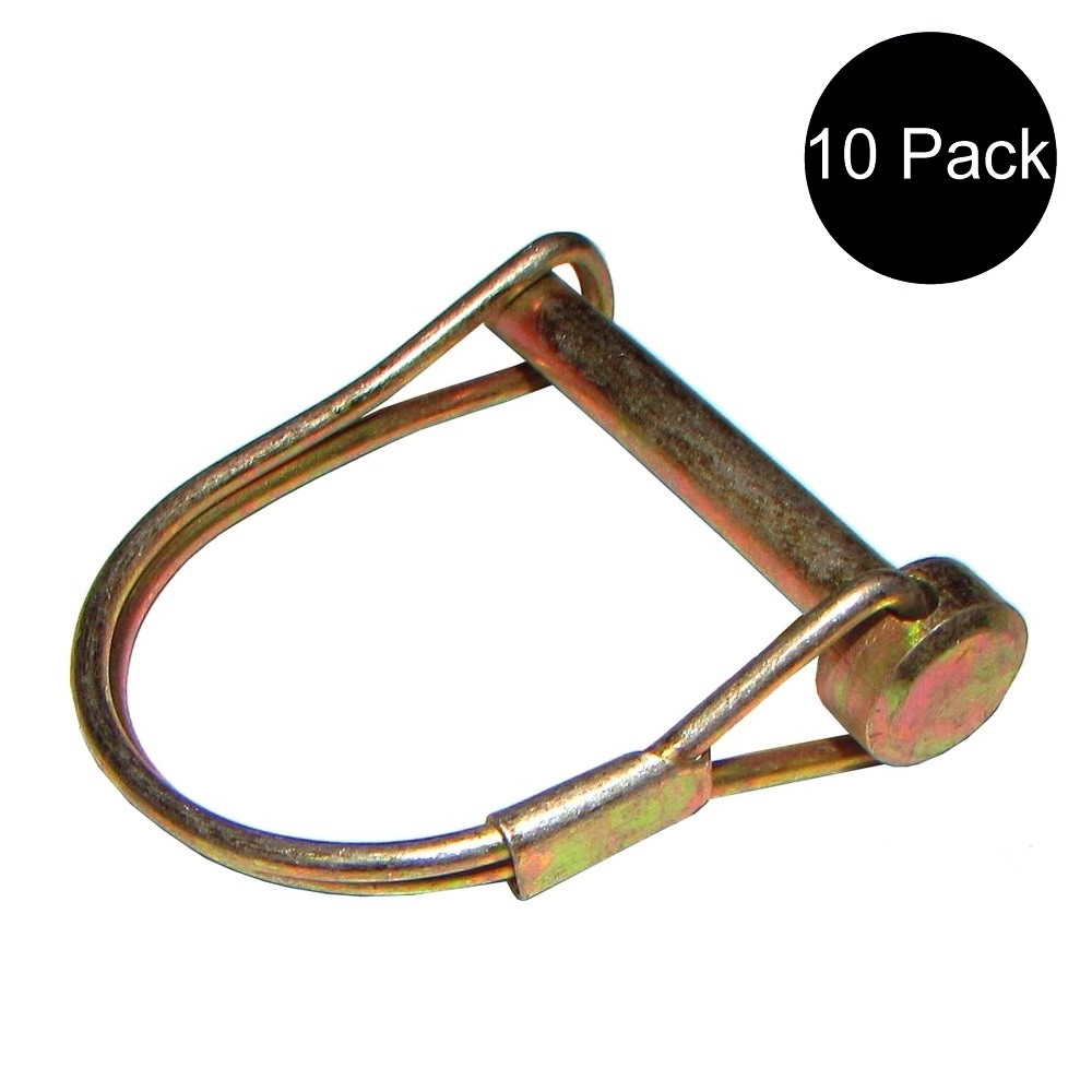 10 pk Round PTO Lock Pin 1/4″ Diameter PTO Shaft Locking Pins 1.5″ Usable Length