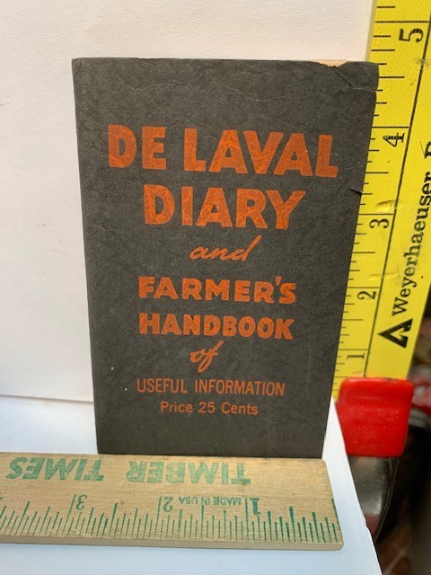 1939 DELAVAL DIARY & FARMERS POCKET HANDBOOK USEFUL INFO 148 PAGES 4.75’X2.75”.