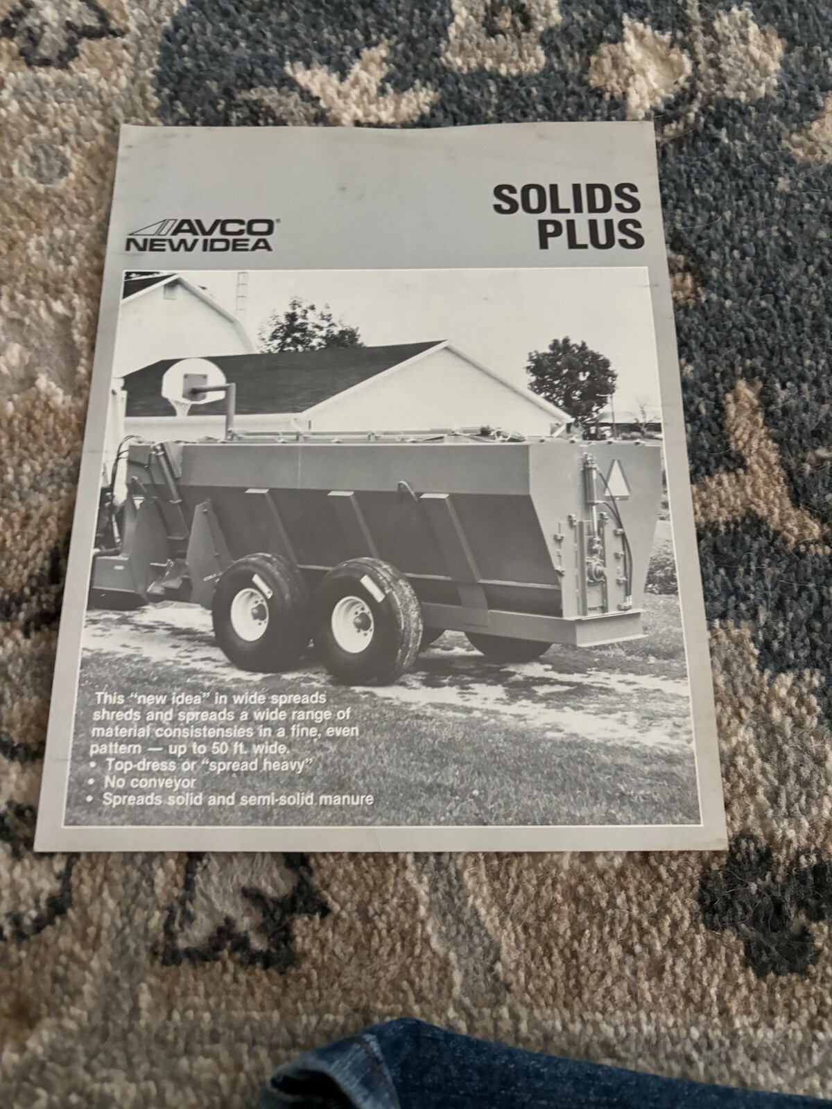 New Idea Solid Plus Manure Spreader Brochure FCCA24
