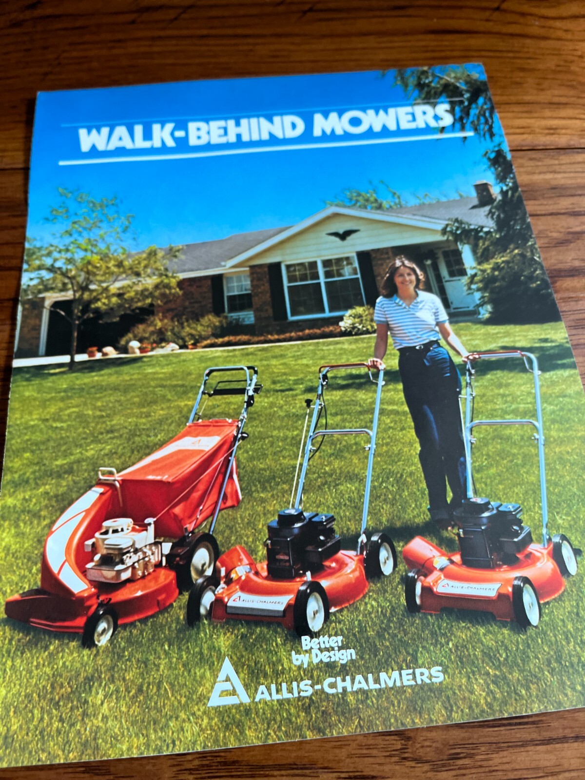 Allis Chalmers Walk Behind Mowers For 1982 Brochure FCCA