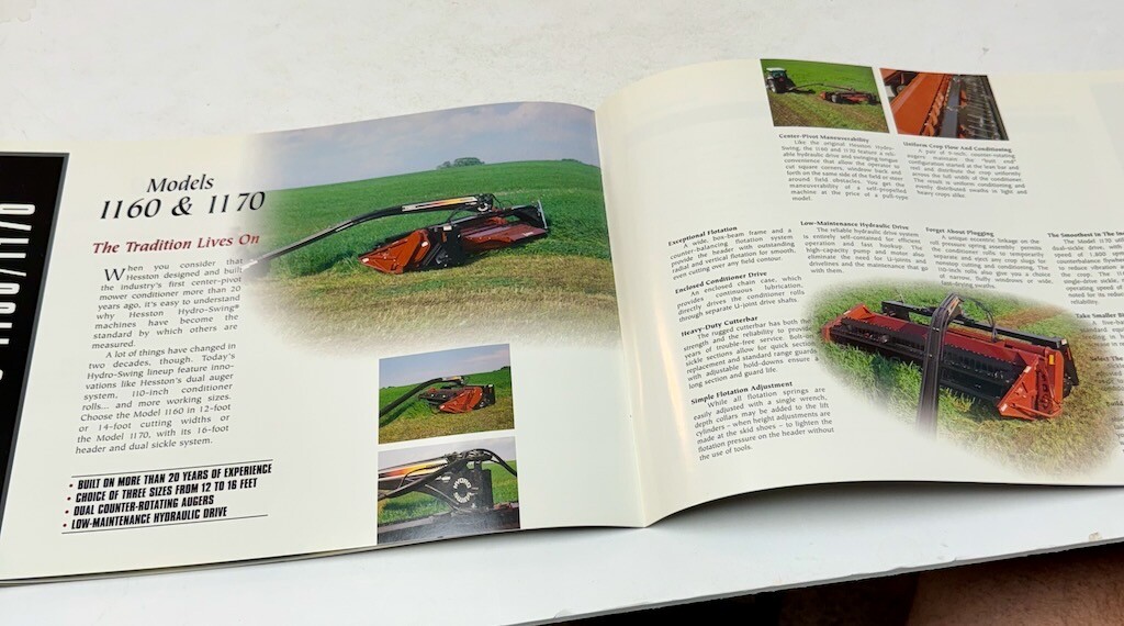 HESSTON 1110-1170 Sickle-Type Mower Conditioners Brochure