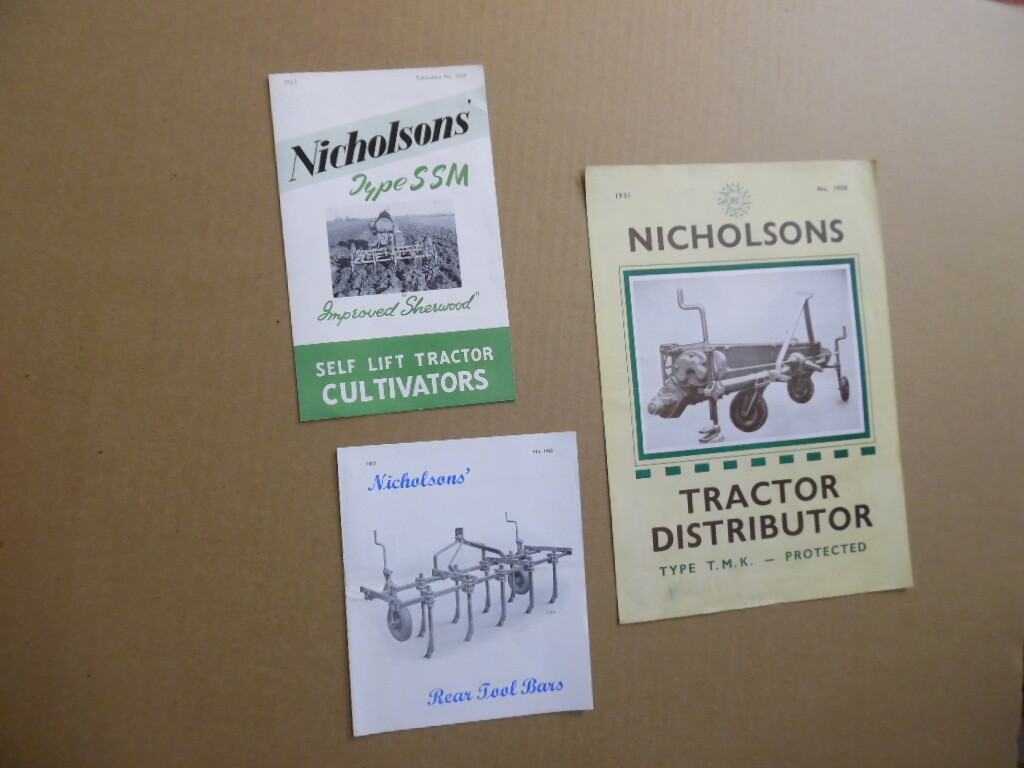 c.1952 W.N. Nicholson & Sons Ltd Farm Machinery Brochure Lot Newark UK Vintage