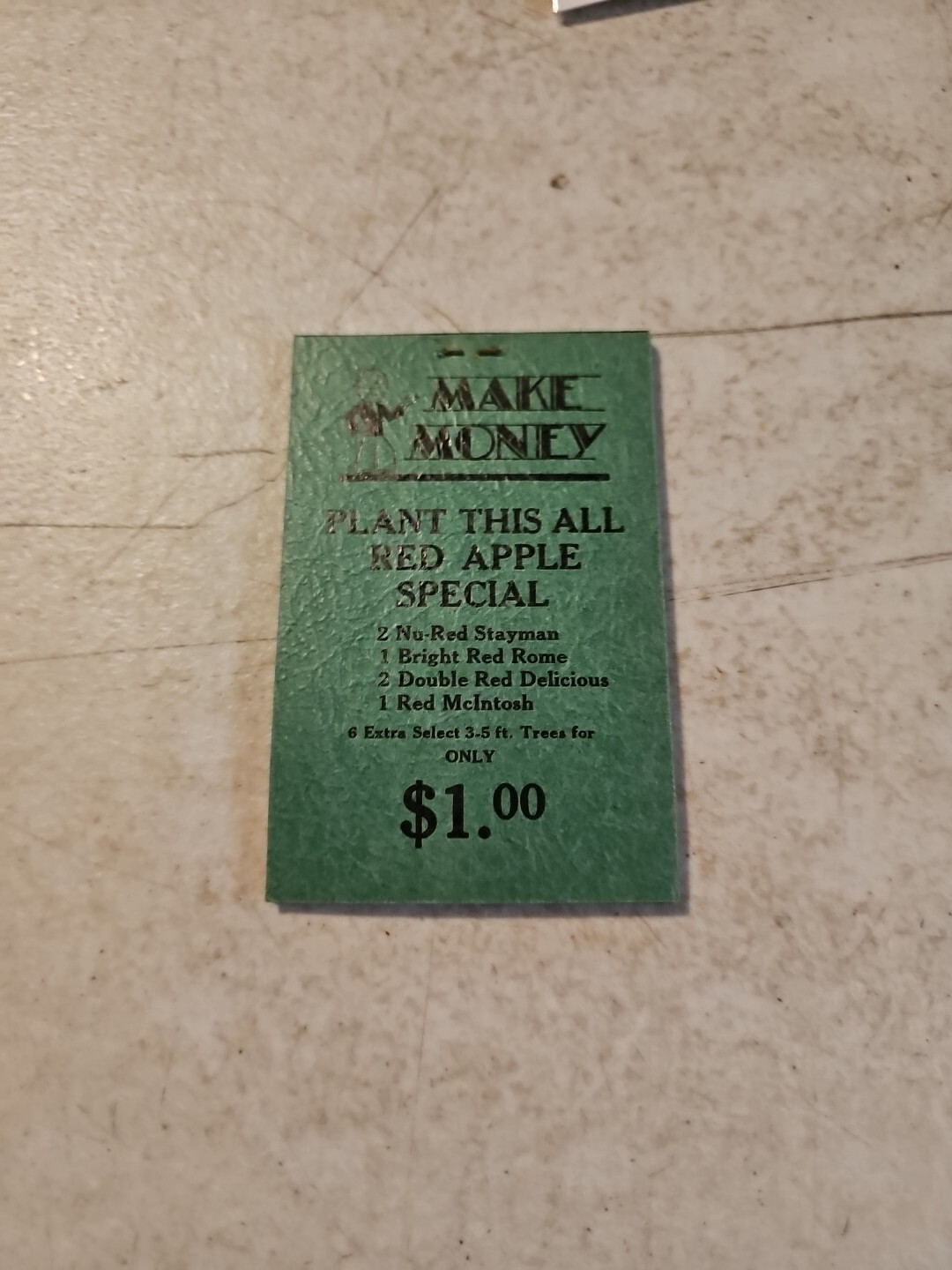 Vintage Early Worley’s Nurseries Memo Pad. York Springs,PA. Phone 4-R-2